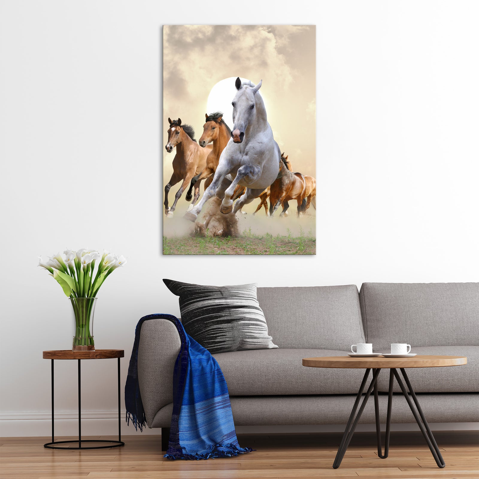 Animals No. 002, shown framed in a room by day