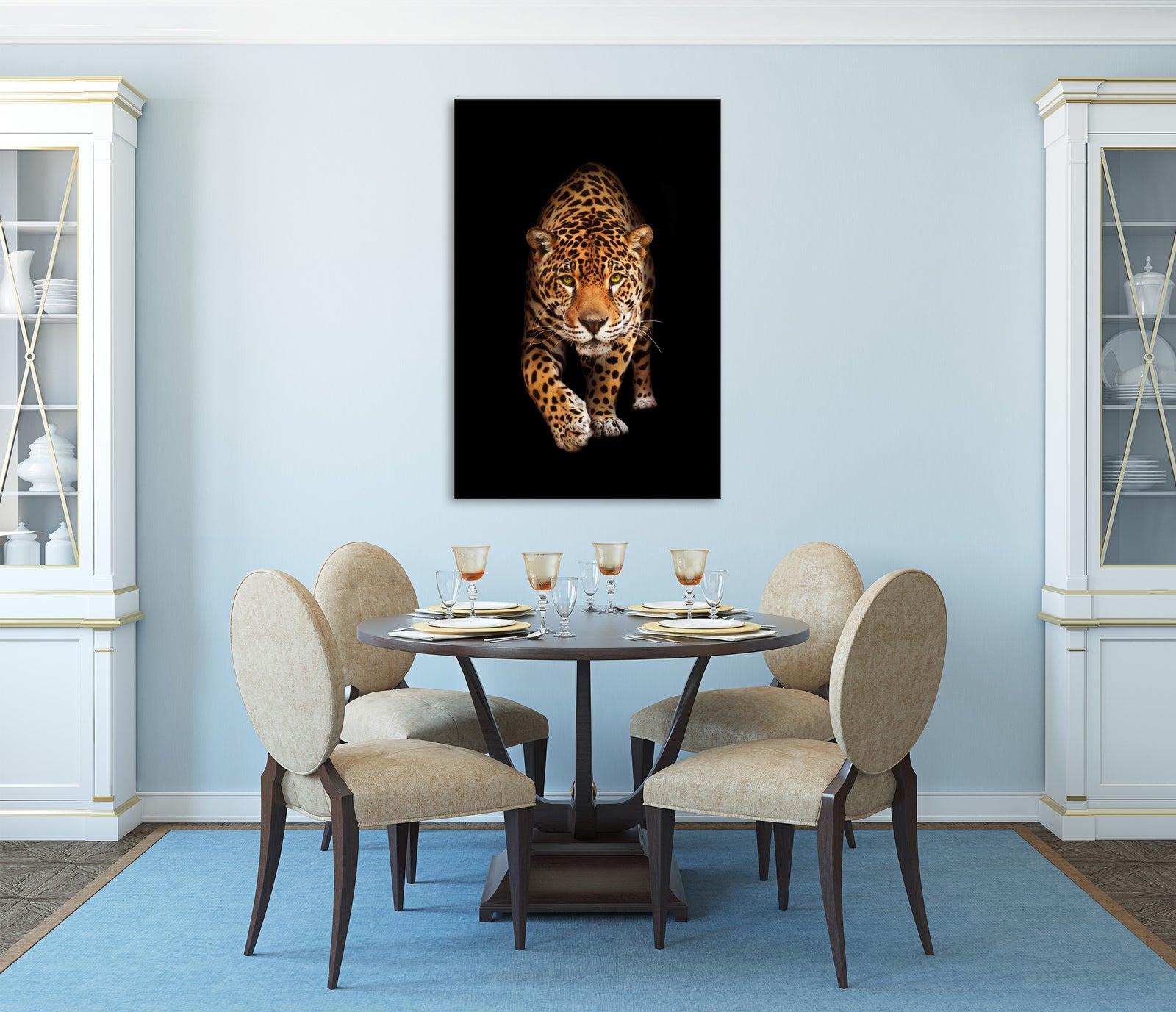Animals No. 003, shown framed in a room by day