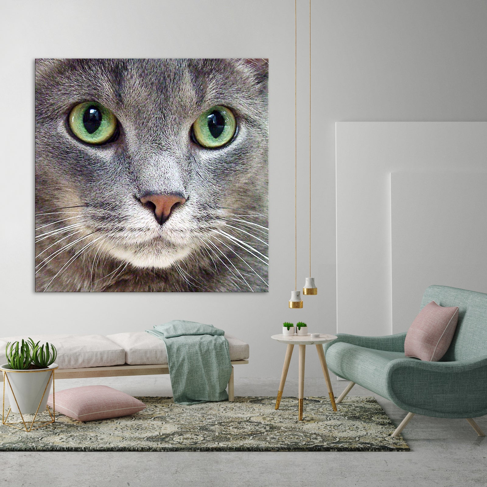 Animals No. 008, shown framed in a room by day