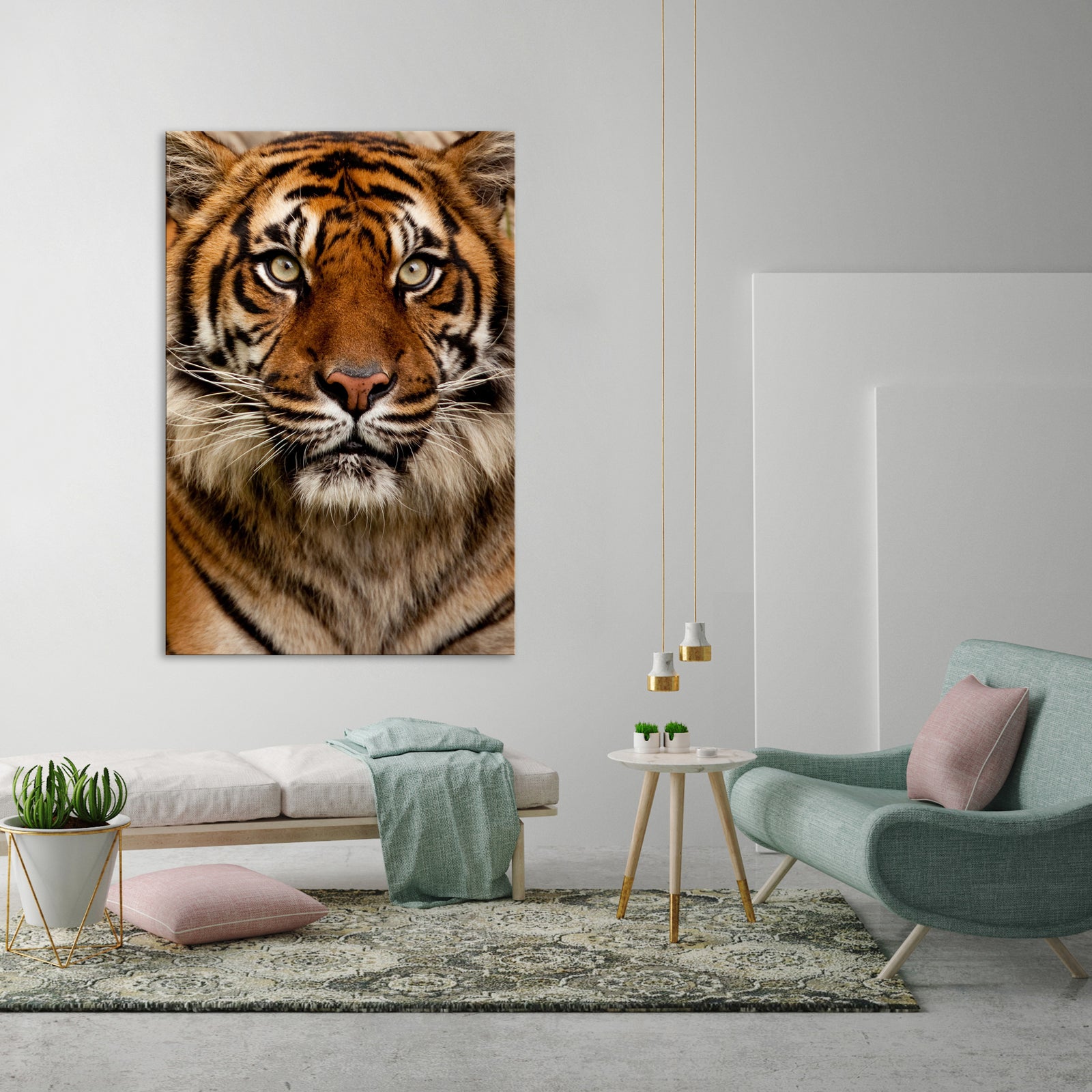 Animals No. 009, shown framed in a room by day