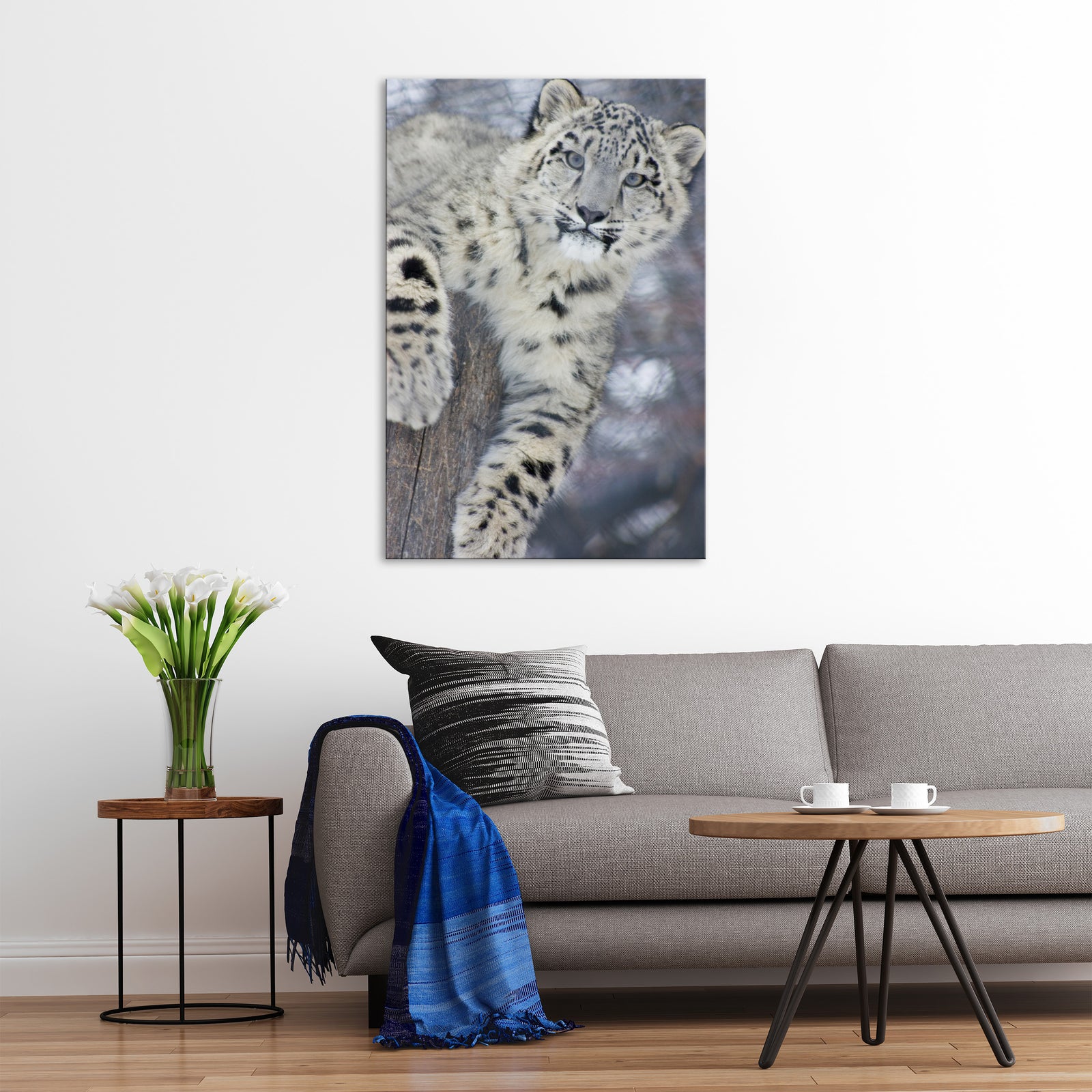 Animals No. 011, shown framed in a room by day