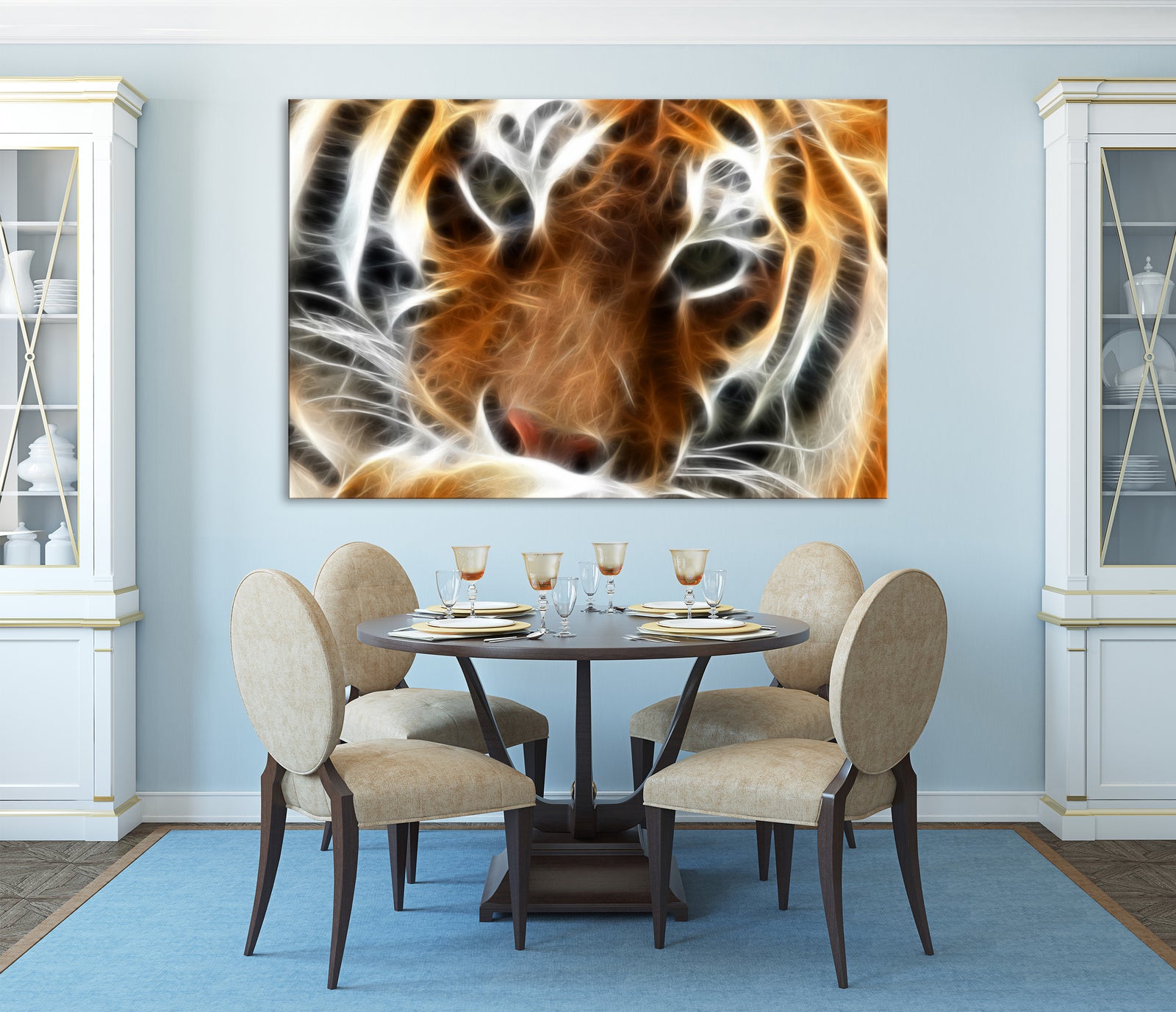 Animals No. 013, shown framed in a room by day