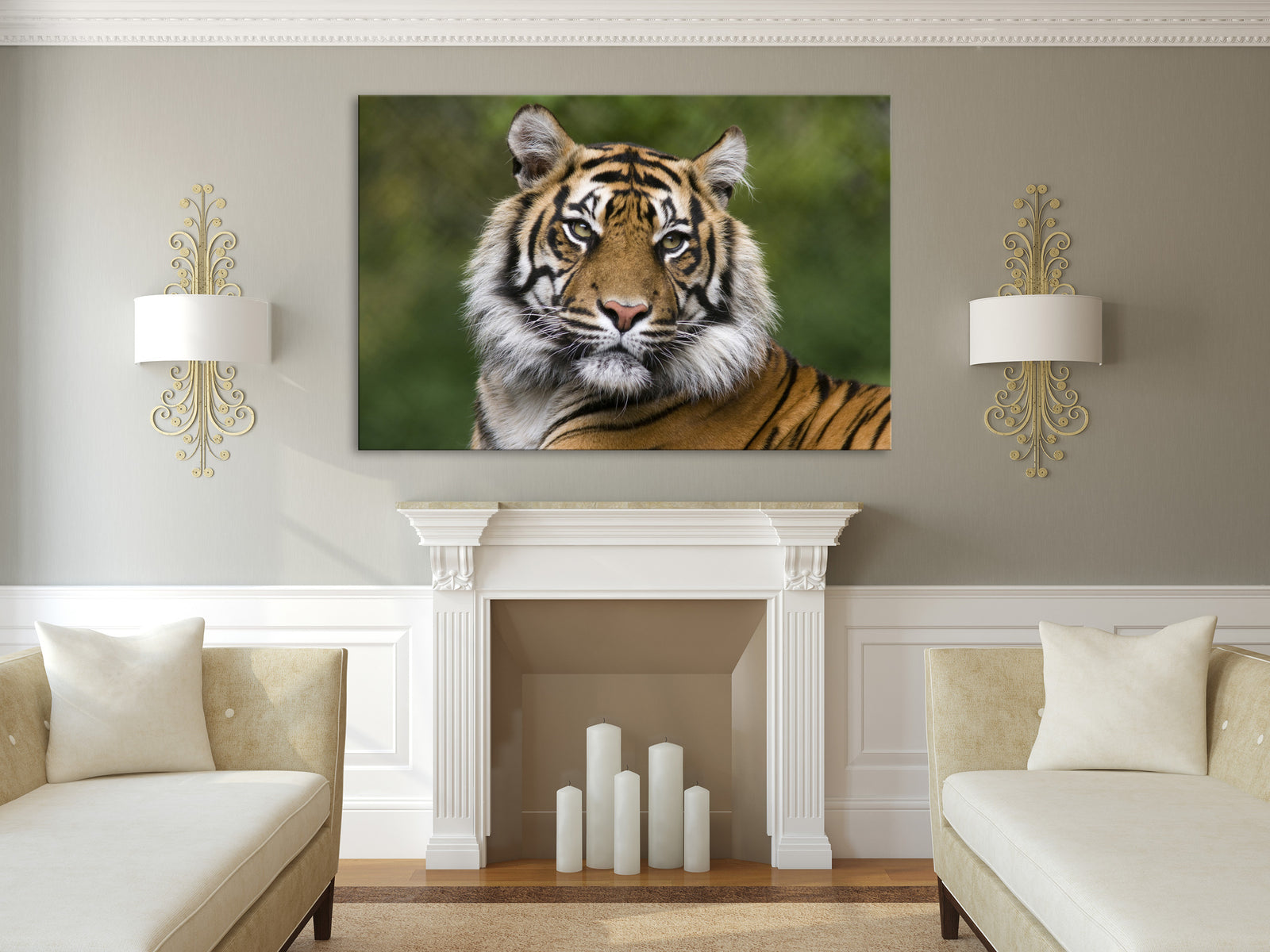 Animals No. 014, shown framed in a room by day