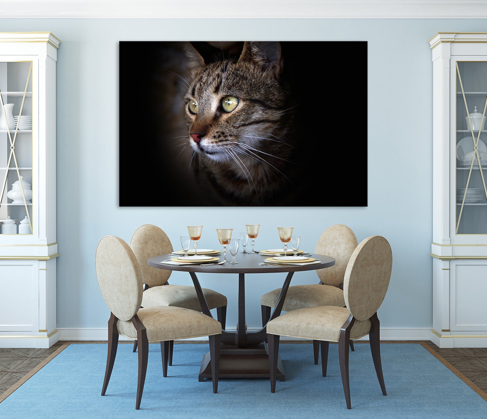 Animals No. 015, shown framed in a room by day