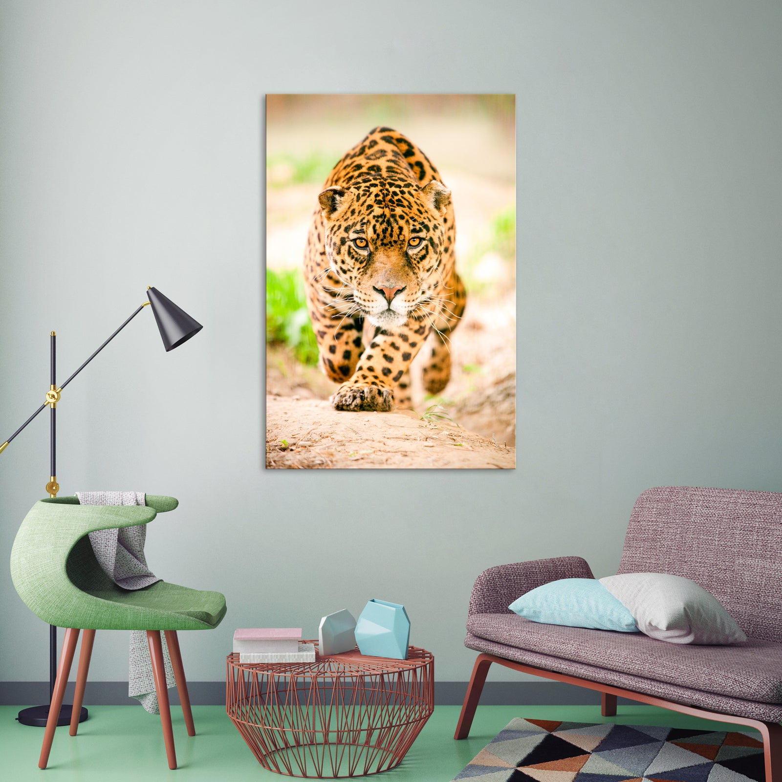 Animals No. 016, shown framed in a room by day
