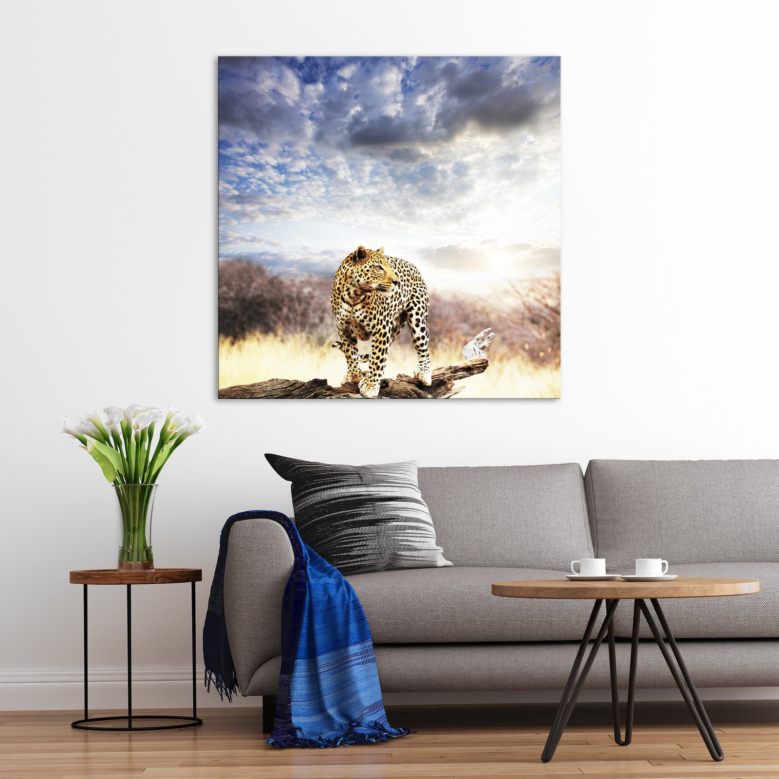 Animals No. 019, shown framed in a room by day