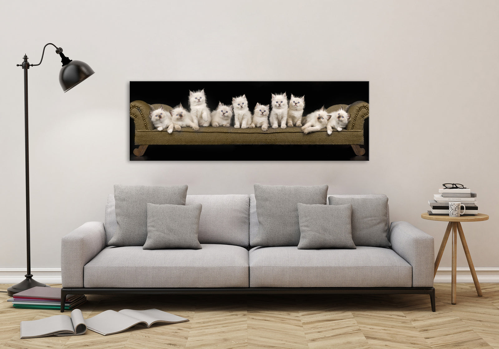 Animals No. 020, shown framed in a room by day