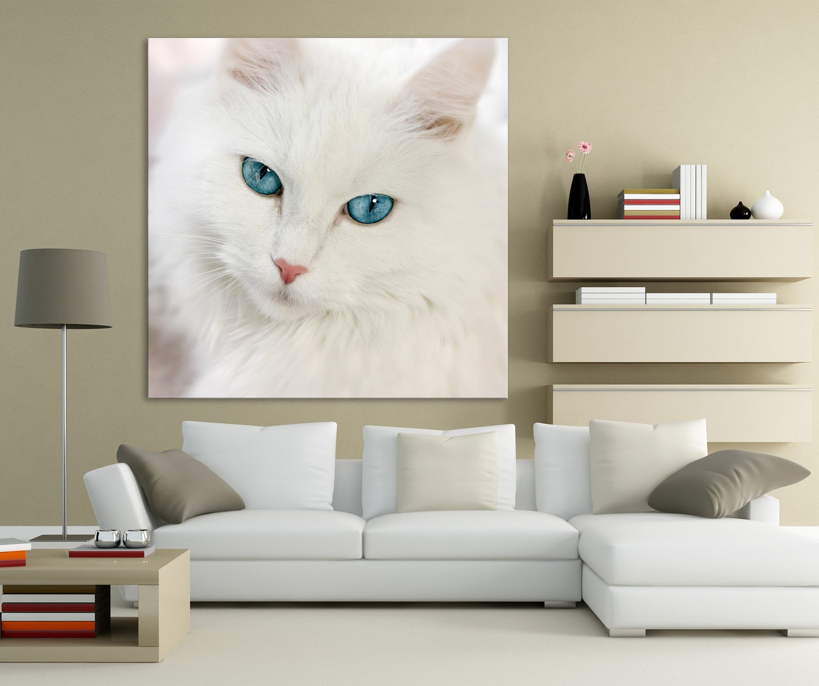 Animals No. 024, shown framed in a room by day
