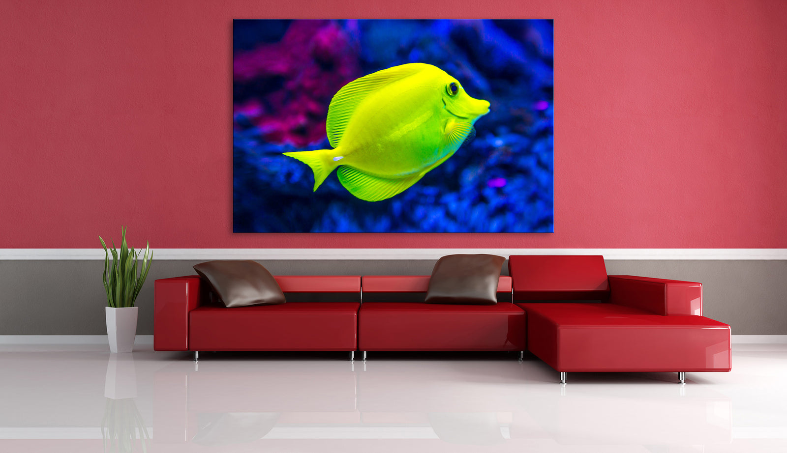 Animals No. 026, shown framed in a room by day