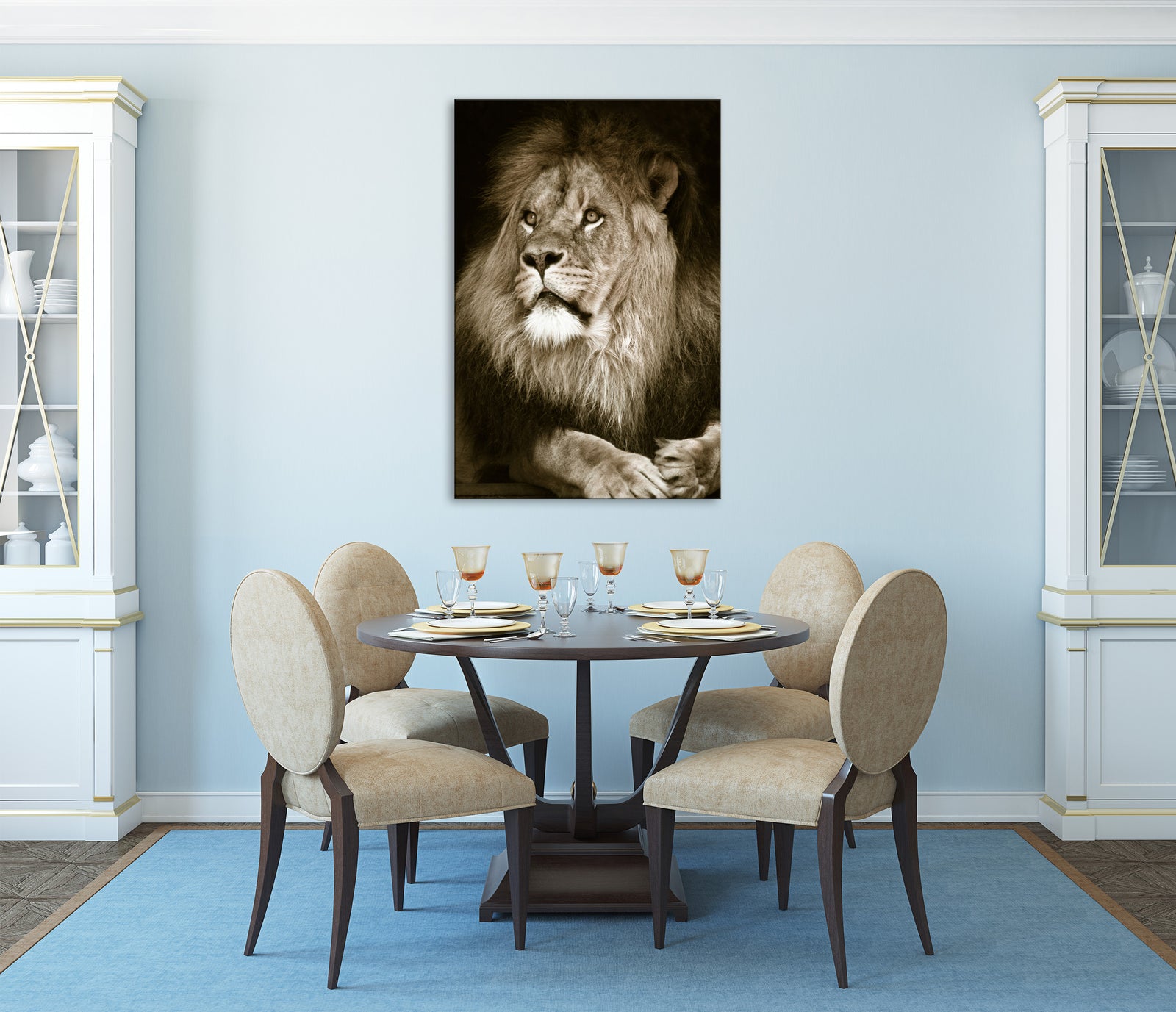 Animals No. 027, shown framed in a room by day