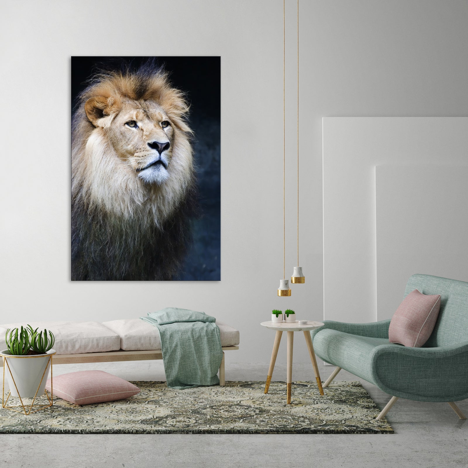 Animals No. 028, shown framed in a room by day