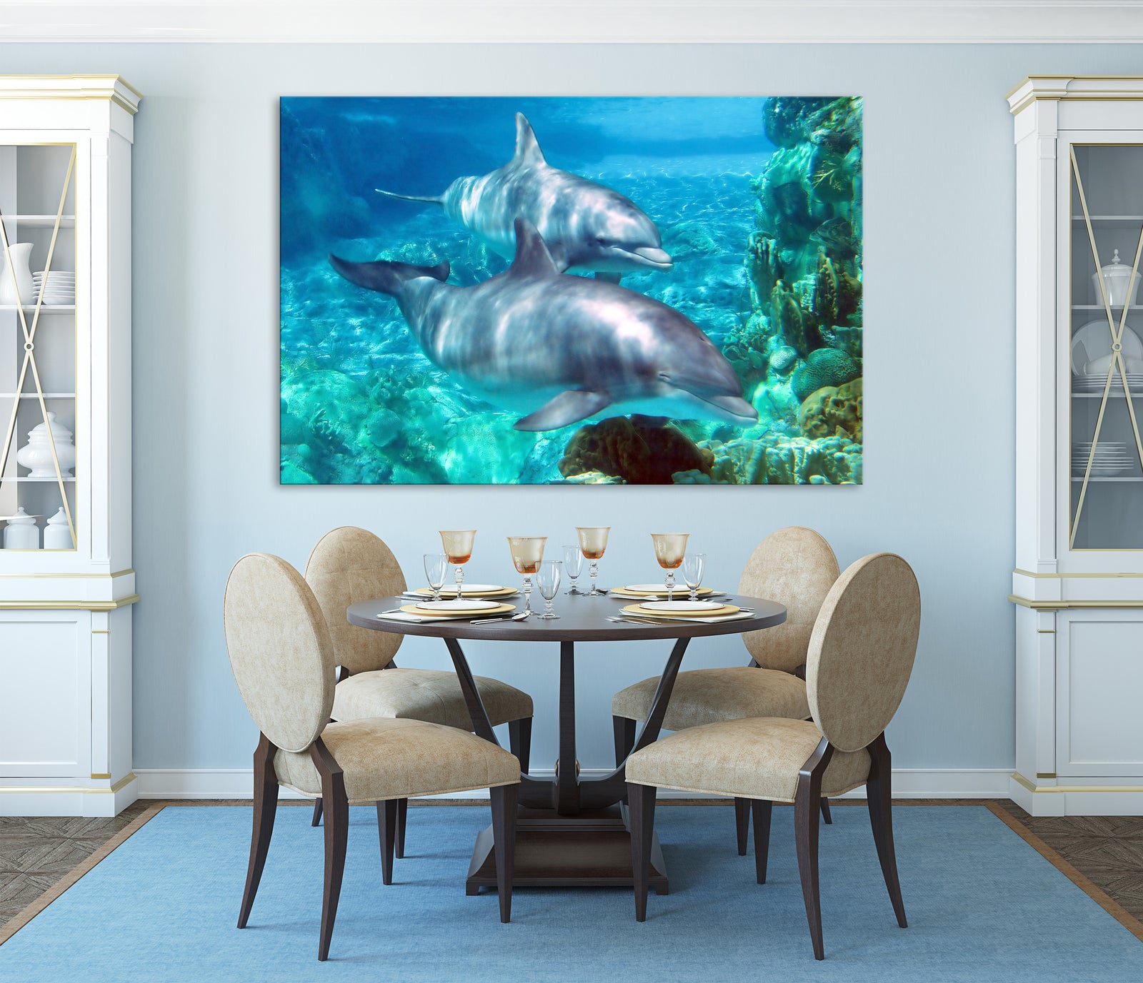 Animals No. 030, shown framed in a room by day