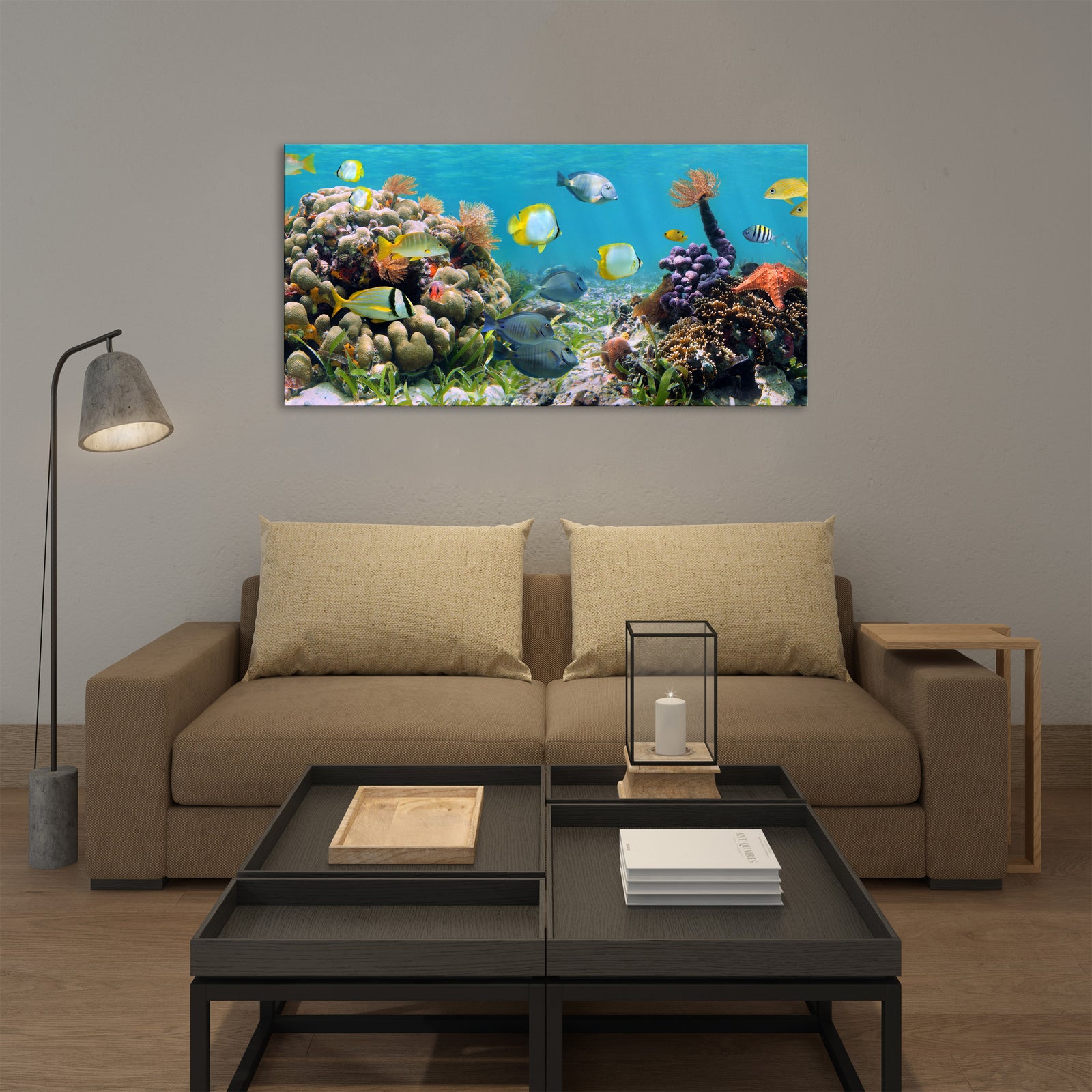 Animals No. 032, shown framed in a room by day