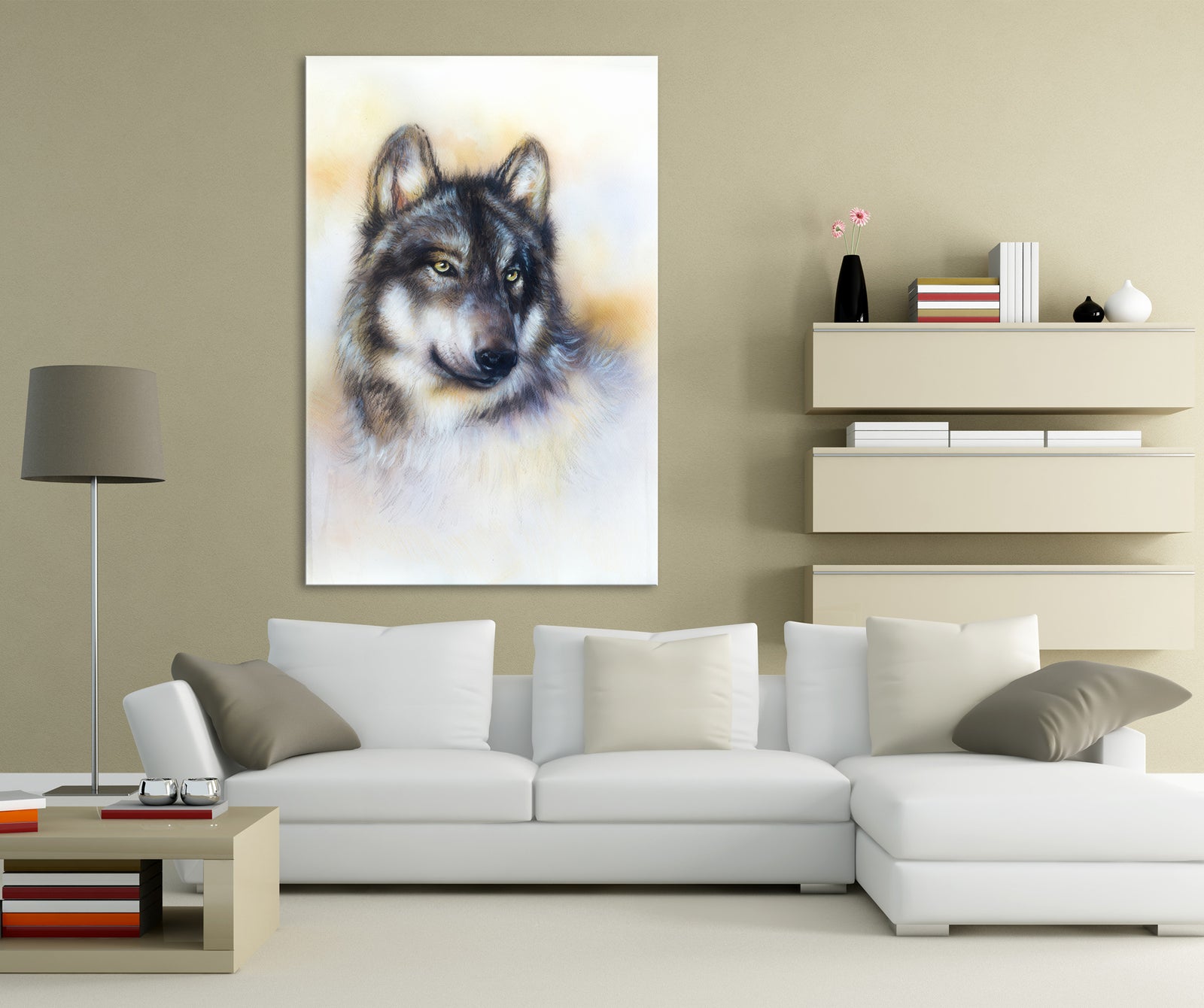 Animals No. 037, shown framed in a room by day
