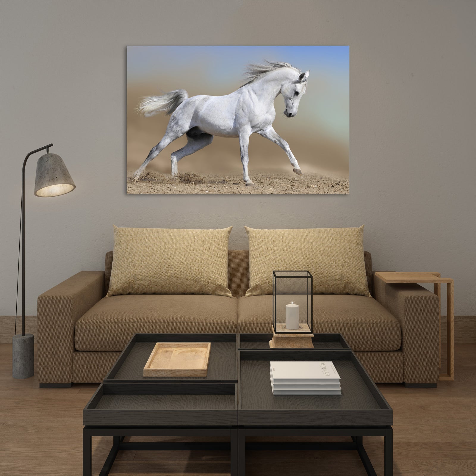 Animals No. 038, shown framed in a room by day