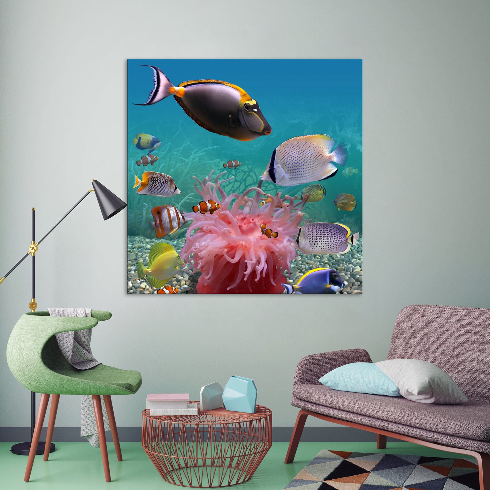 Animals No. 045, shown framed in a room by day