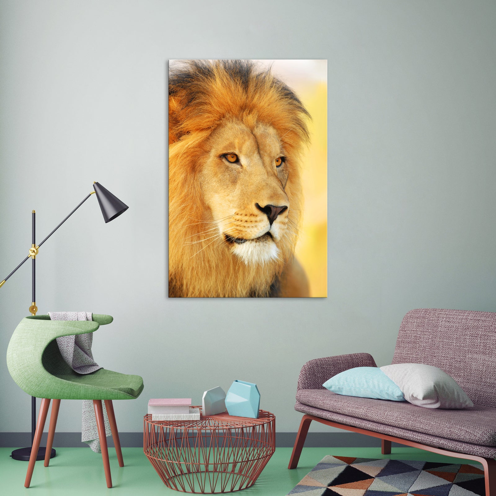 Animals No. 046, shown framed in a room by day