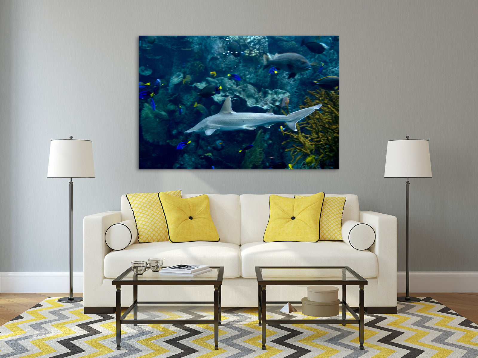 Animals No. 047, shown framed in a room by day