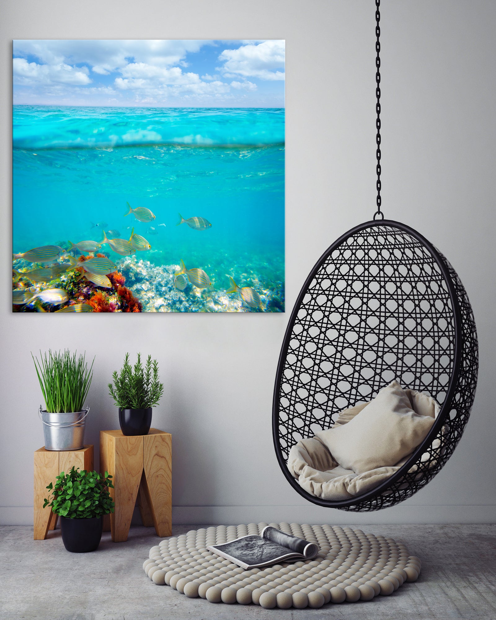 Animals No. 048, shown framed in a room by day