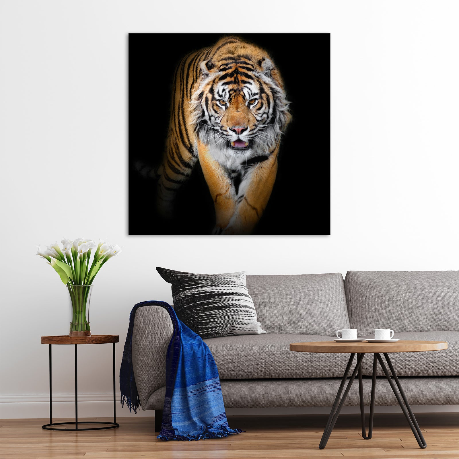 Animals No. 049, shown framed in a room by day