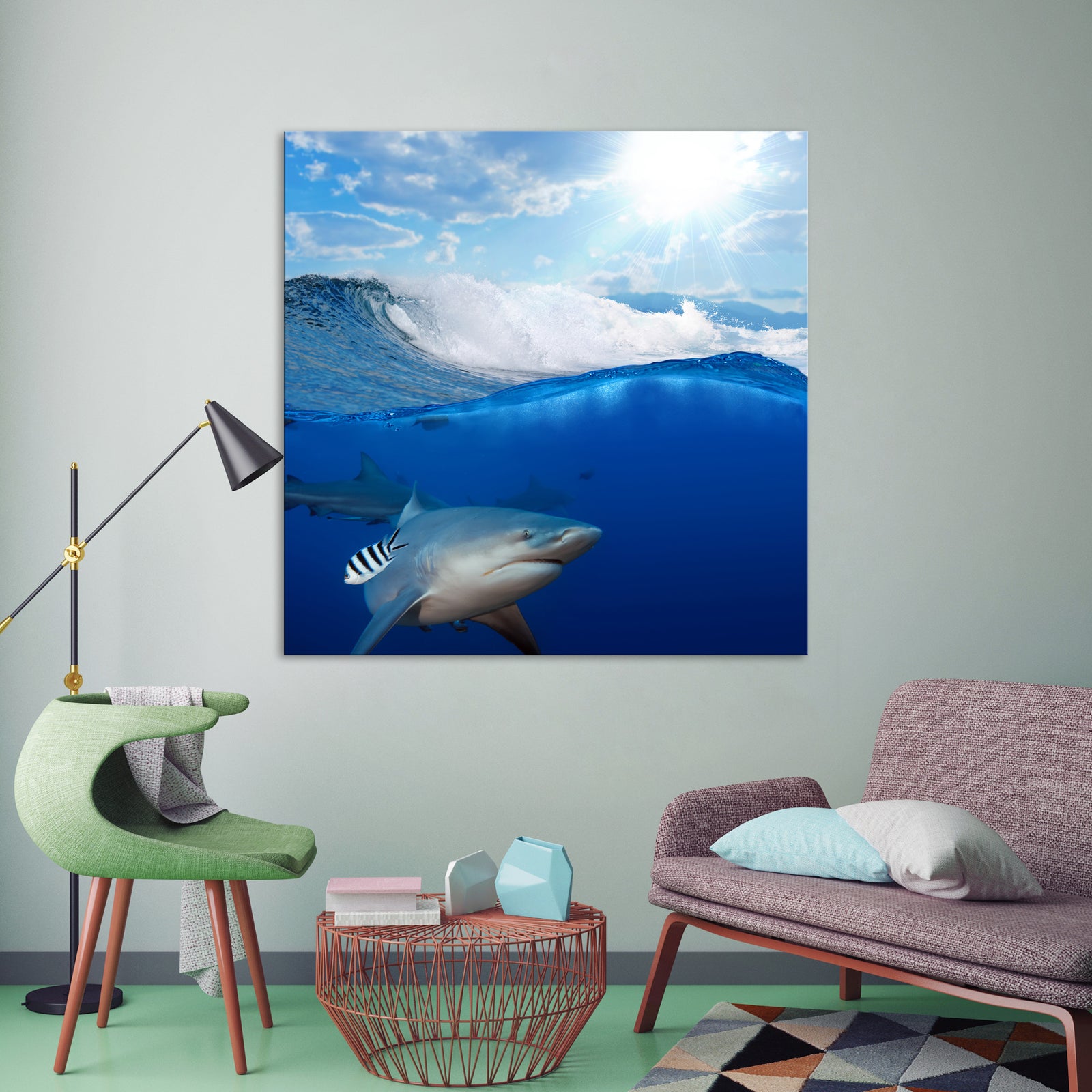 Animals No. 050, shown framed in a room by day