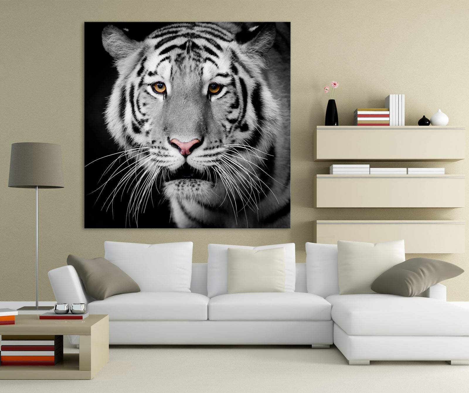 Animals No. 051, shown framed in a room by day