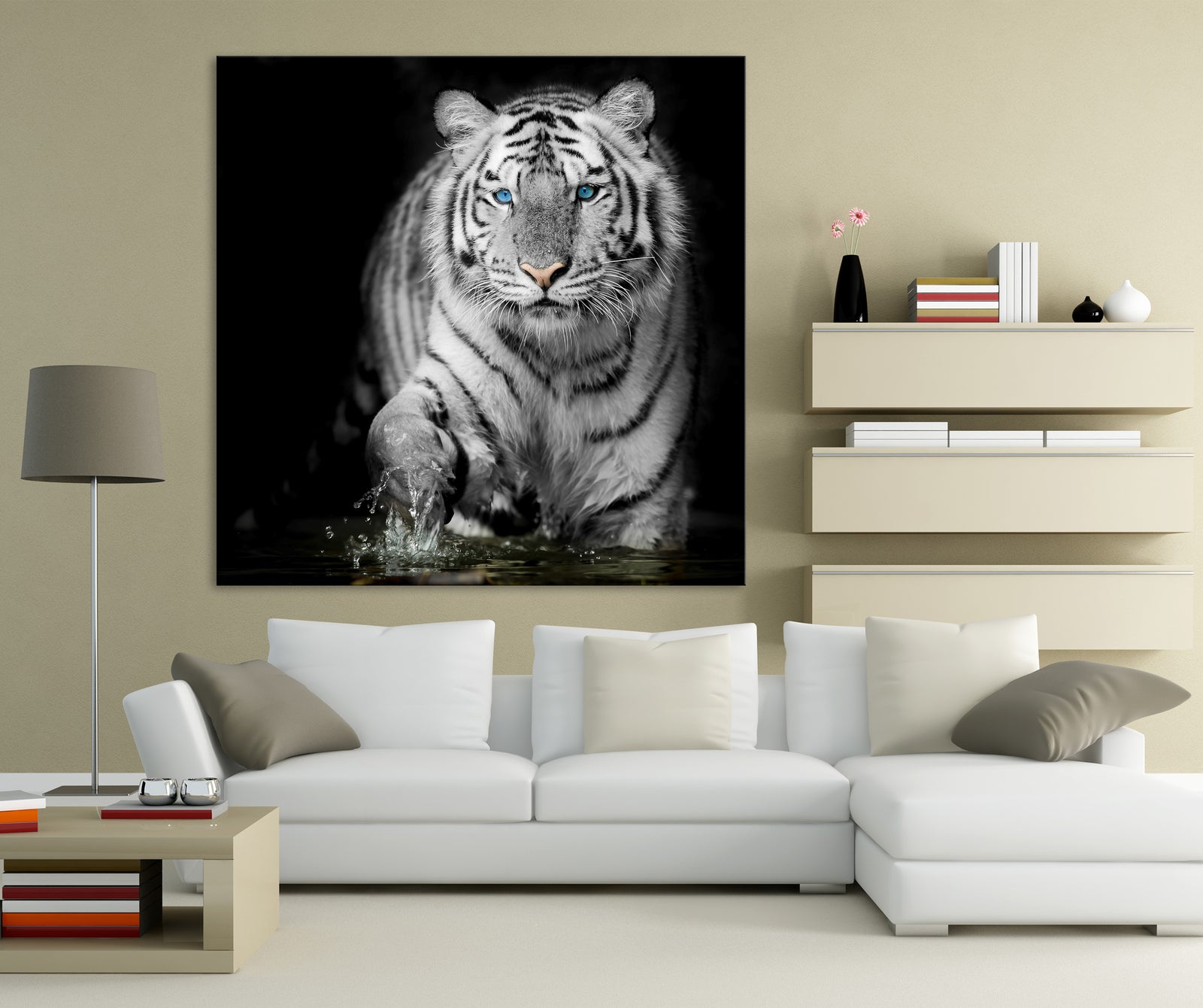Animals No. 056, shown framed in a room by day
