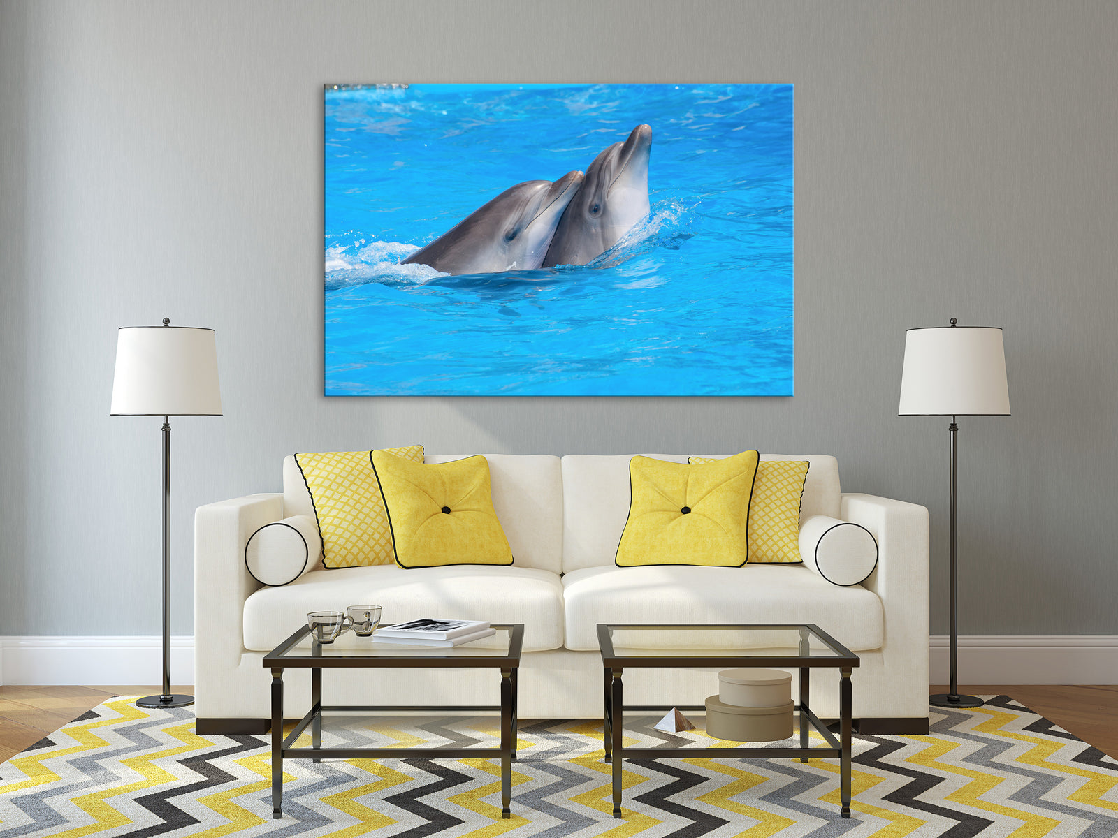 Animals No. 059, shown framed in a room by day