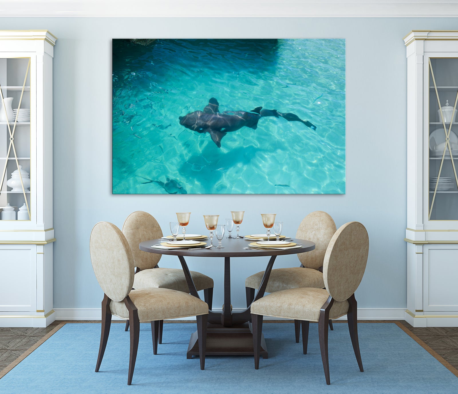 Animals No. 063, shown framed in a room by day