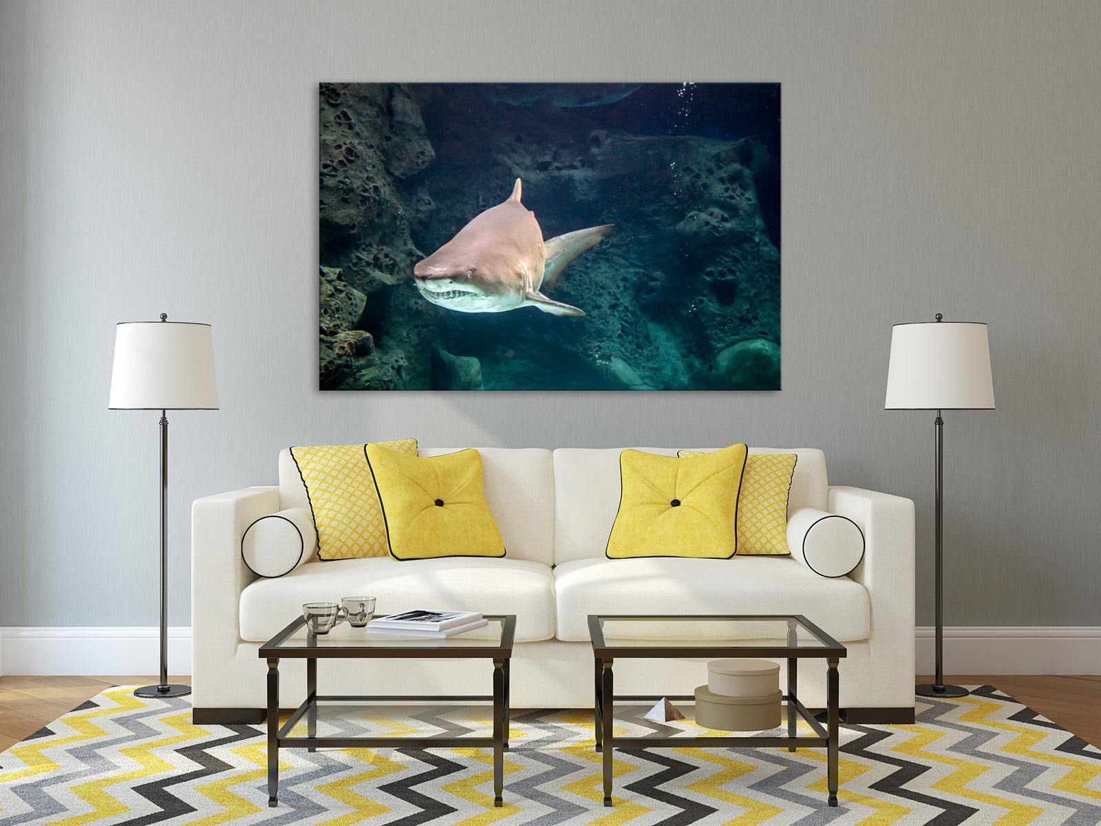 Animals No. 068, shown framed in a room by day