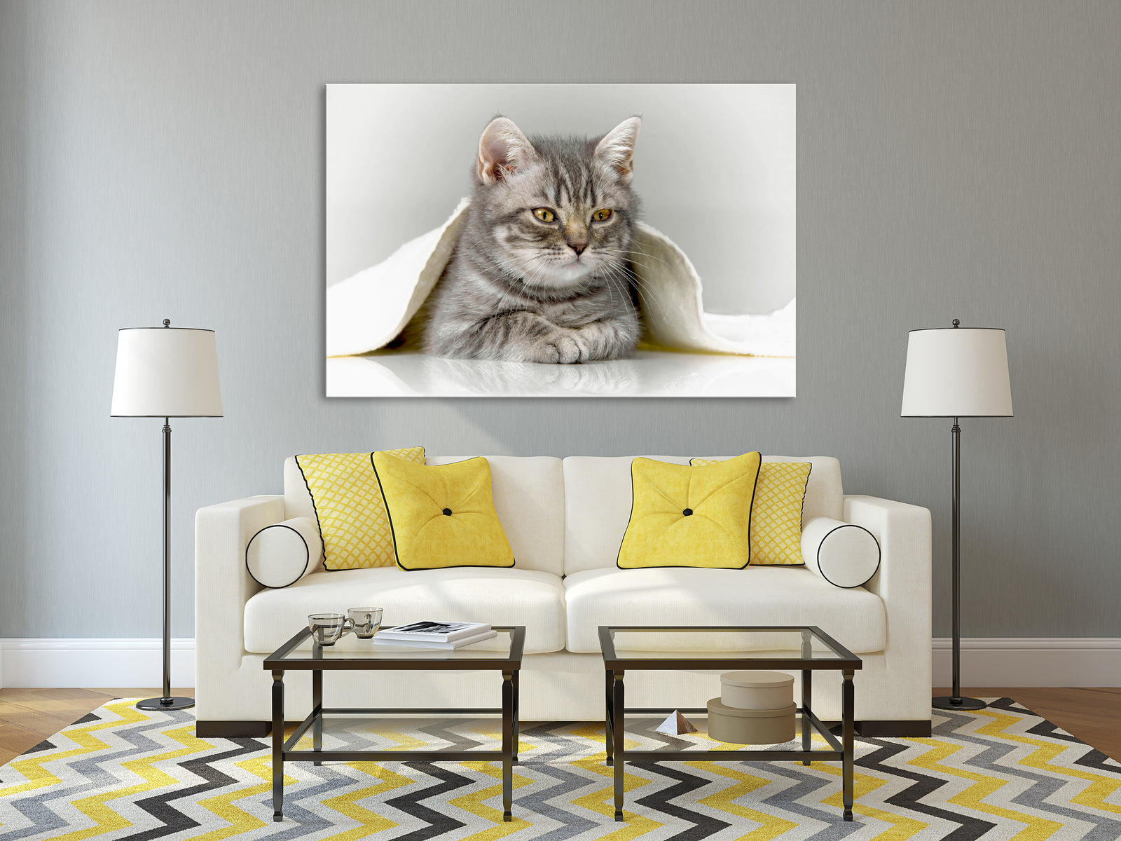 Animals No. 070, shown framed in a room by day