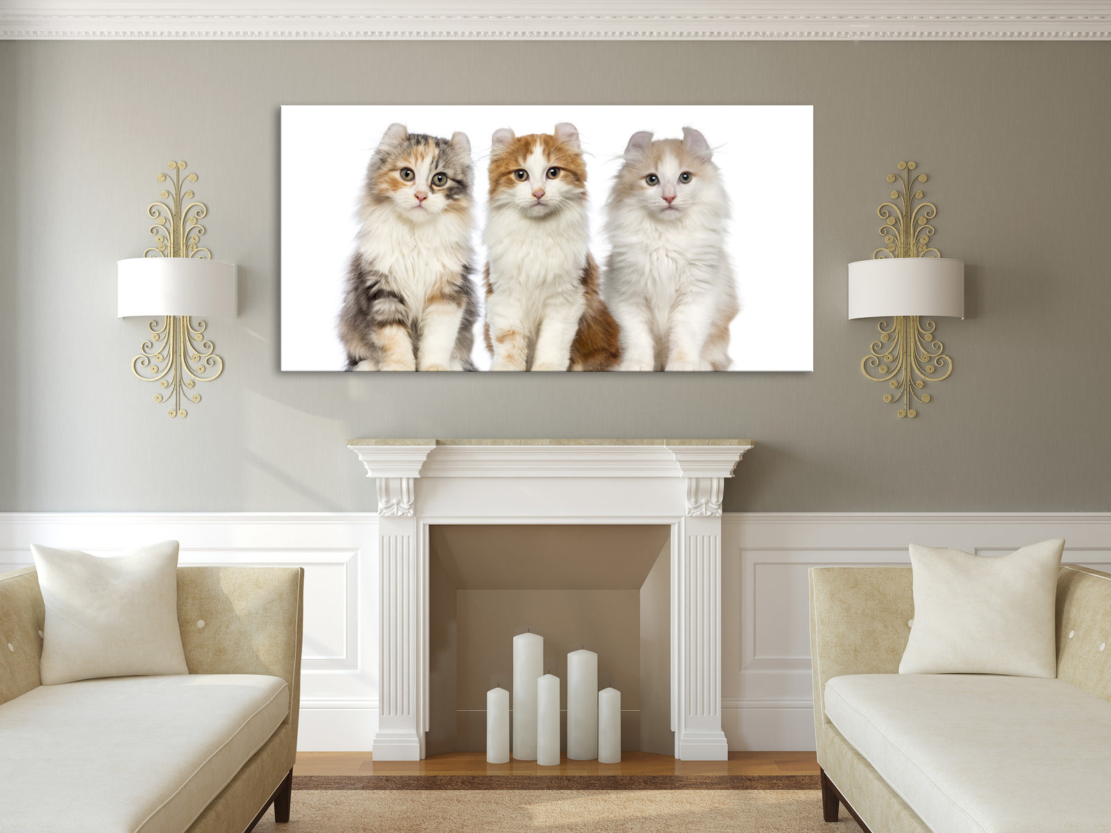 Animals No. 071, shown framed in a room by day