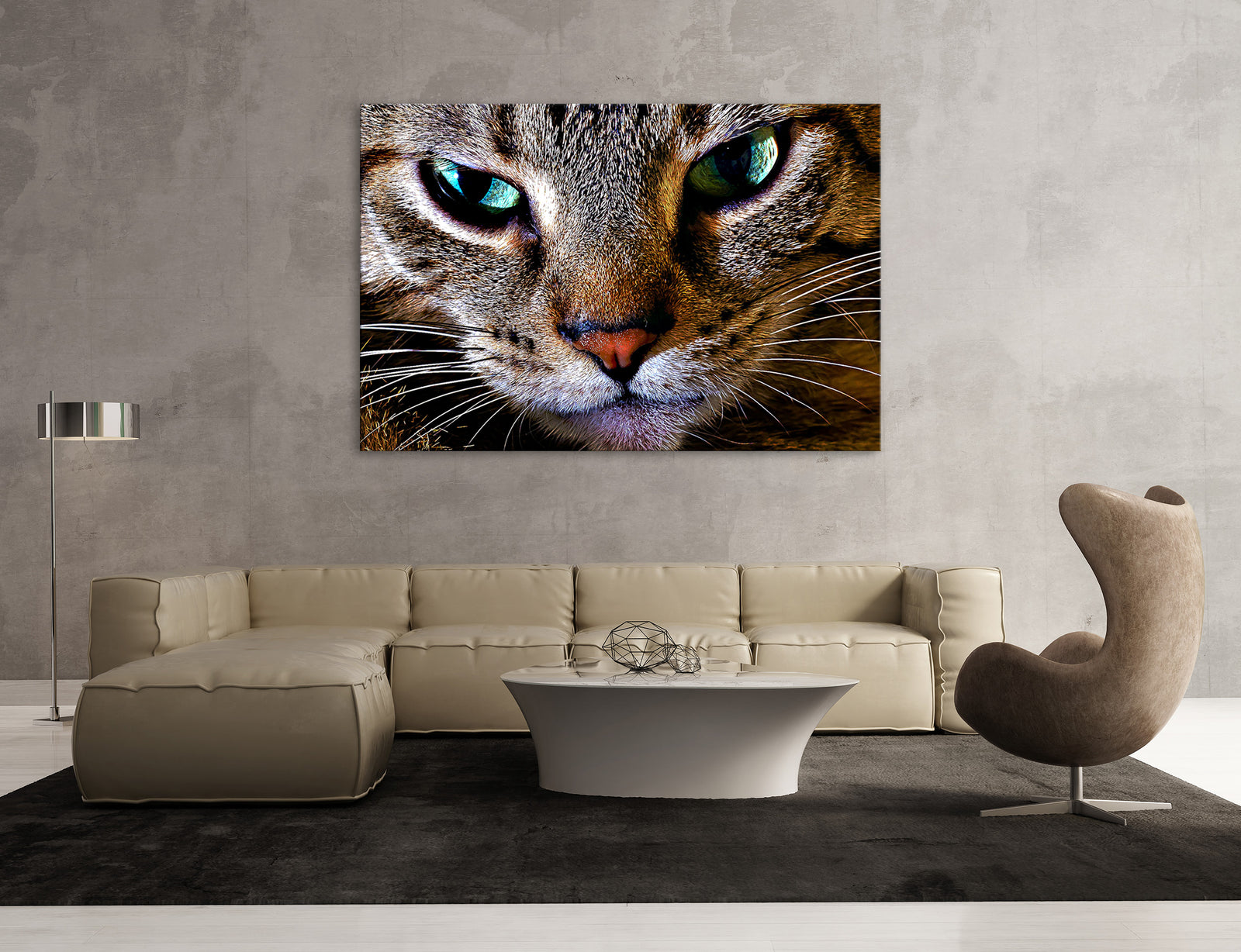 Animals No. 072, shown framed in a room by day