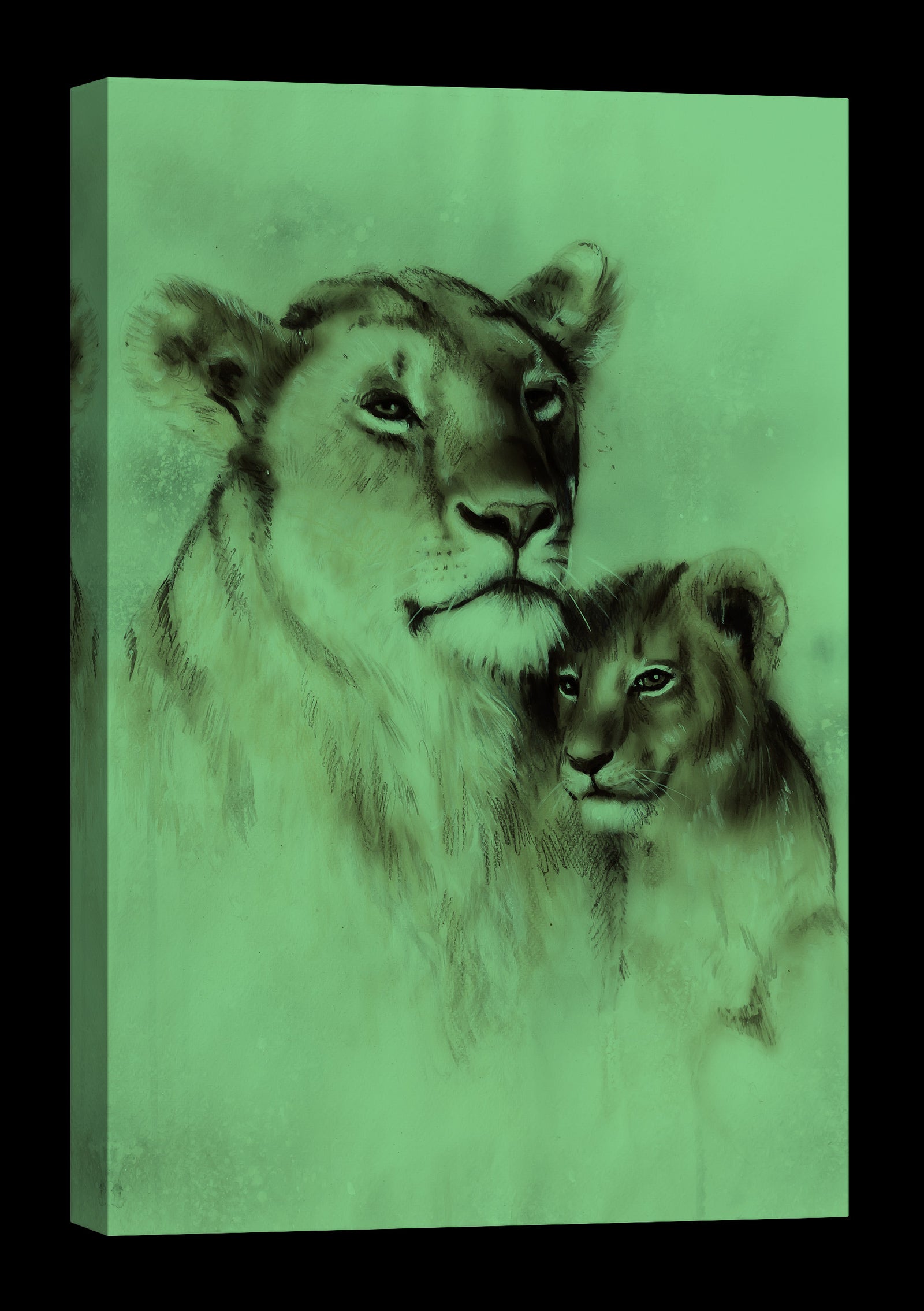 Animals No. 074, glowing at night