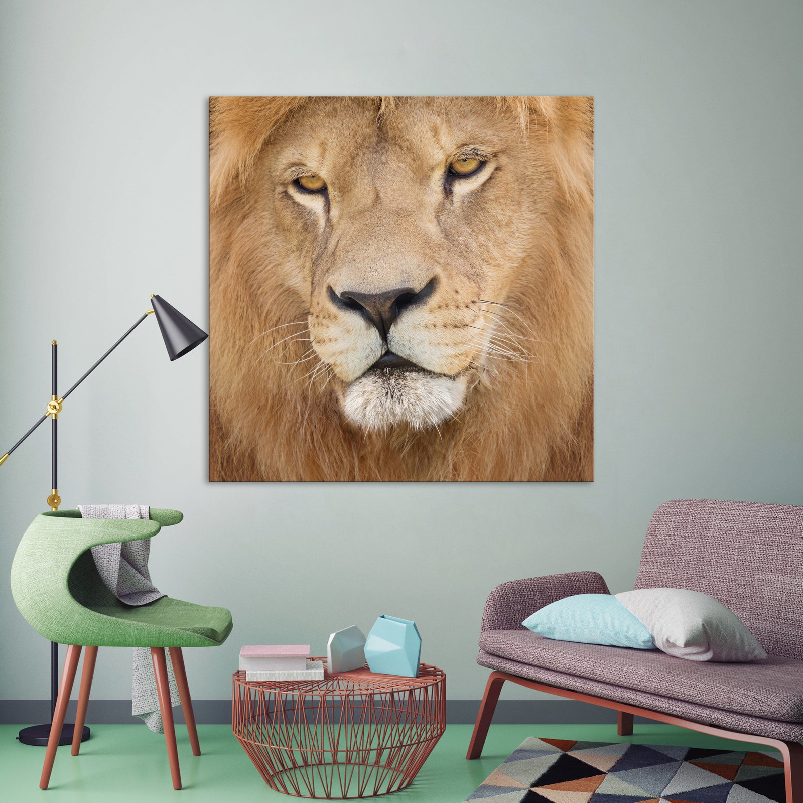 Animals No. 075, shown framed in a room by day