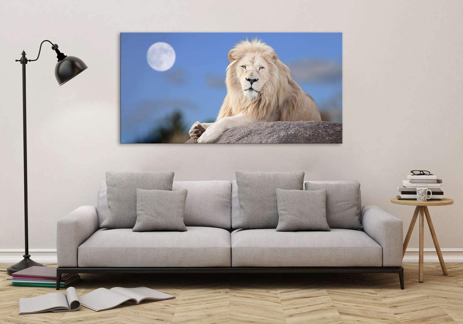 Animals No. 076, shown framed in a room by day