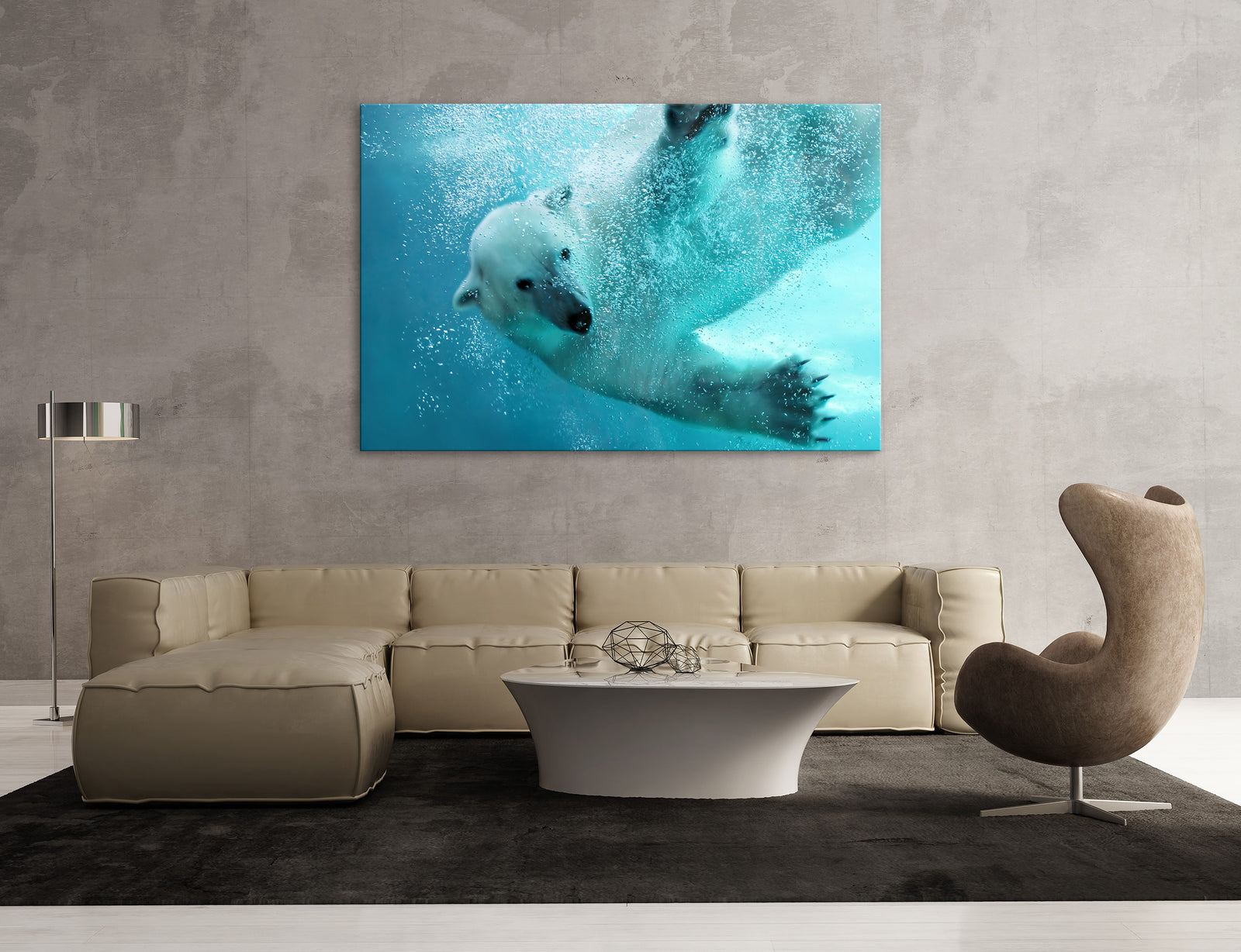 Animals No. 077, shown framed in a room by day