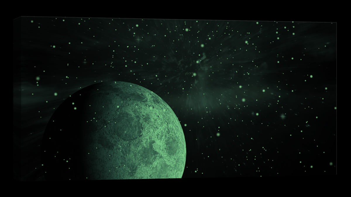 Cosmos No. 022, glowing at night