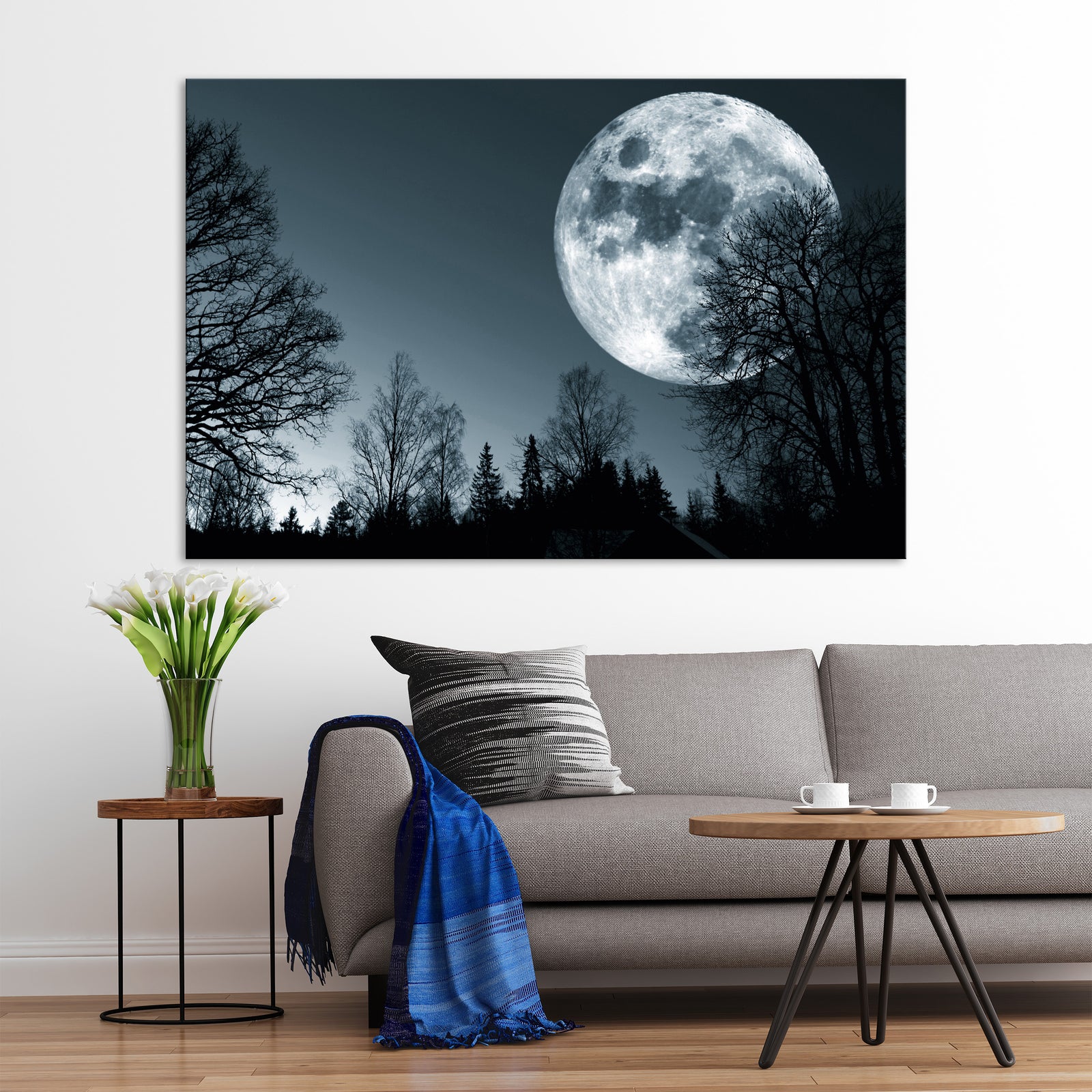 Cosmos No. 032, shown framed in a room by day