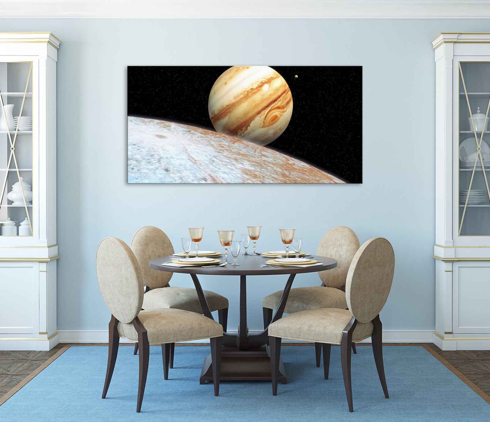 Cosmos No. 048, shown framed in a room by day