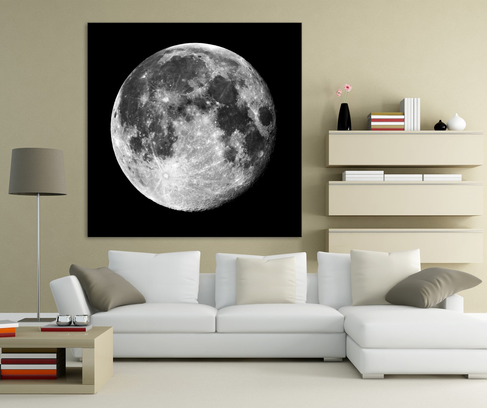 Cosmos No. 096, shown framed in a room by day