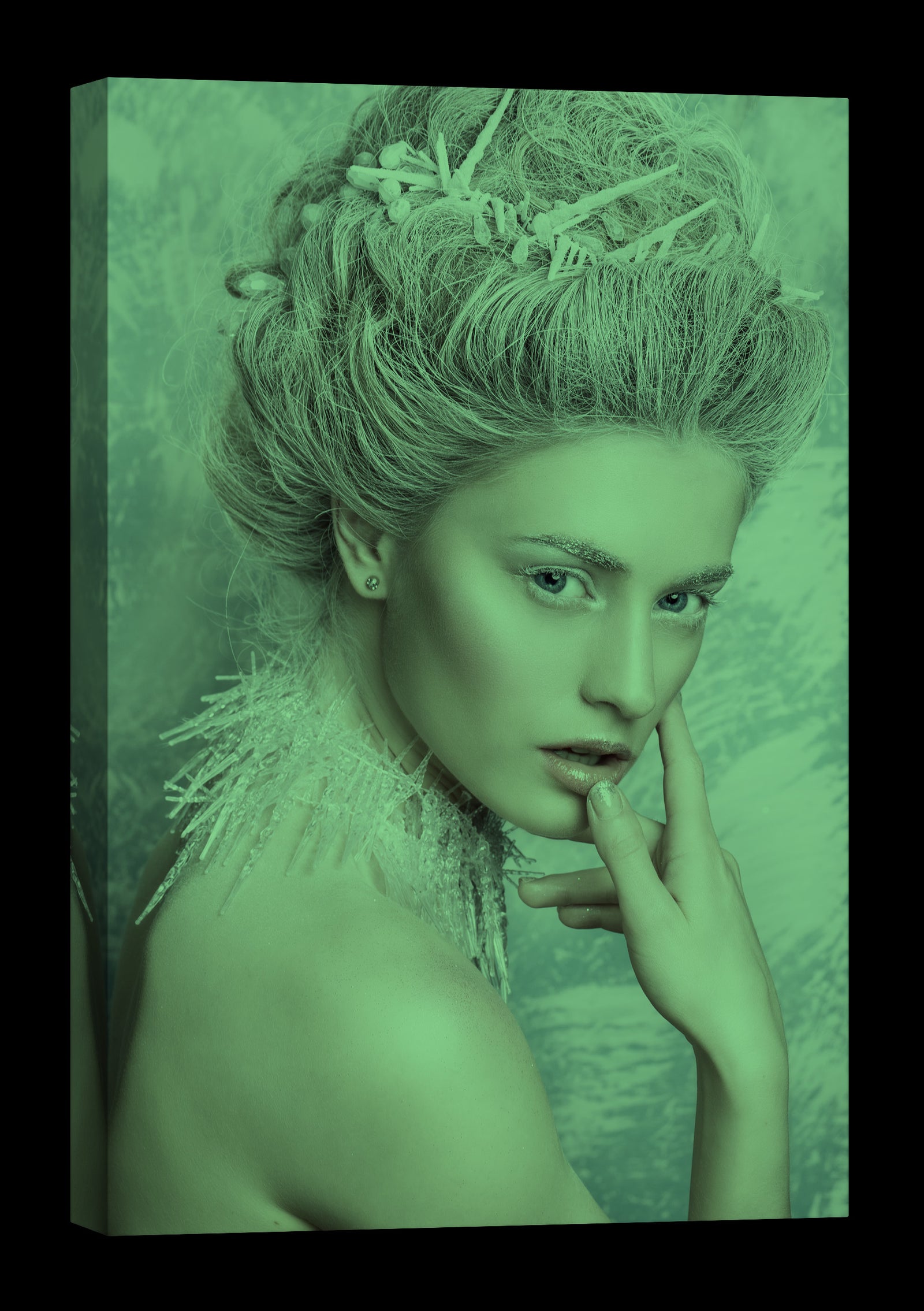 People No. 002, glowing at night