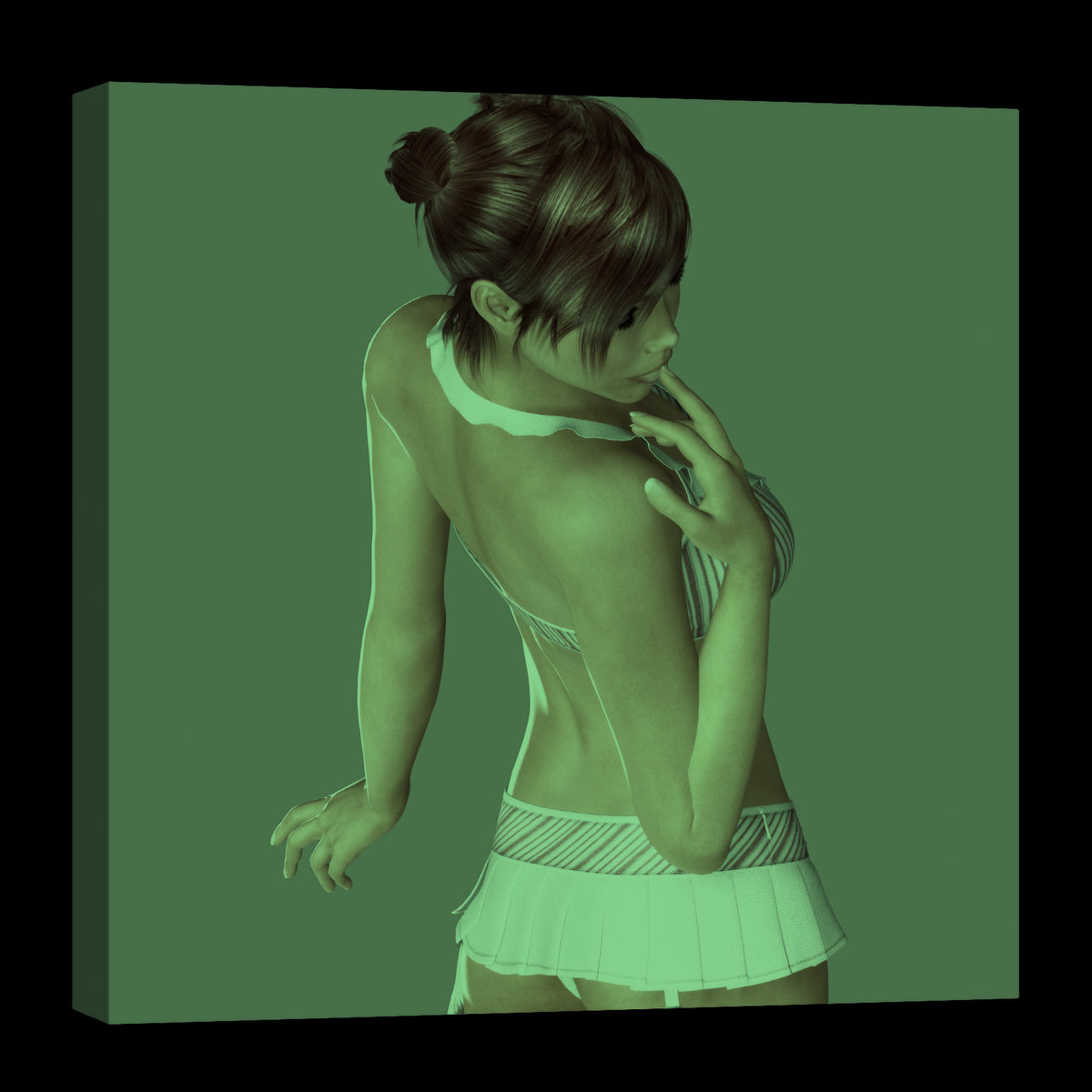 People No. 012, glowing at night