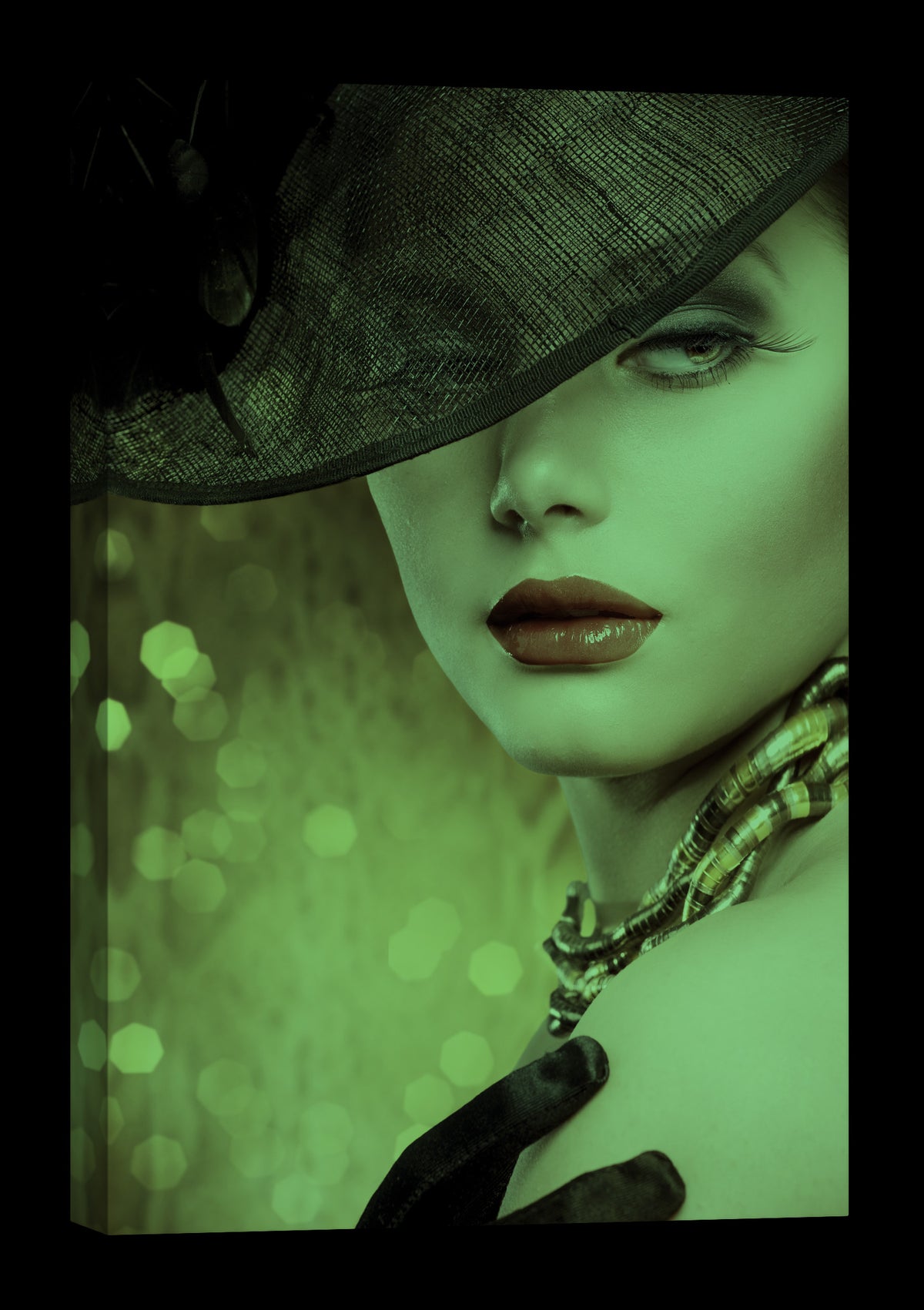 People No. 014, glowing at night