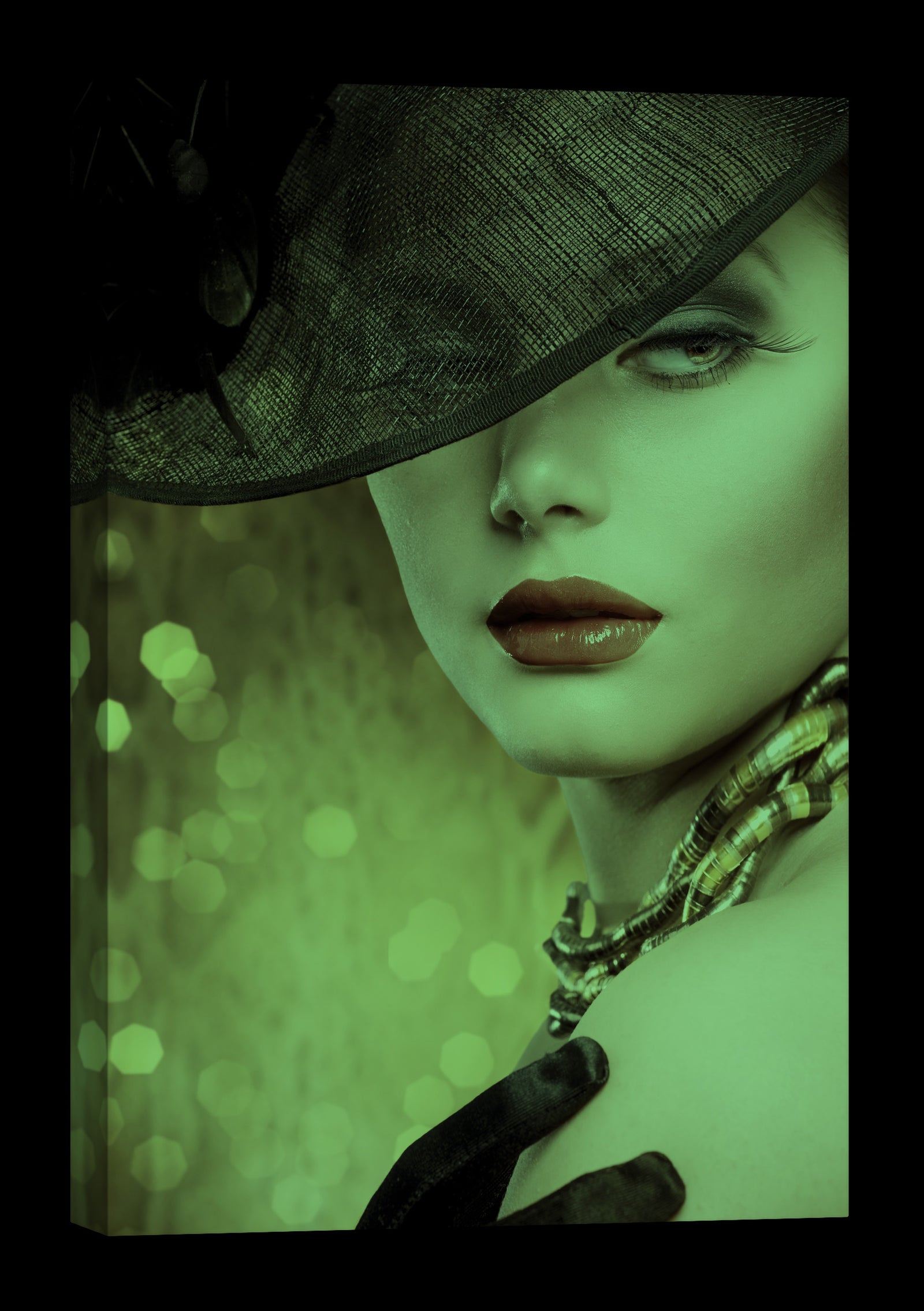 People No. 014, glowing at night