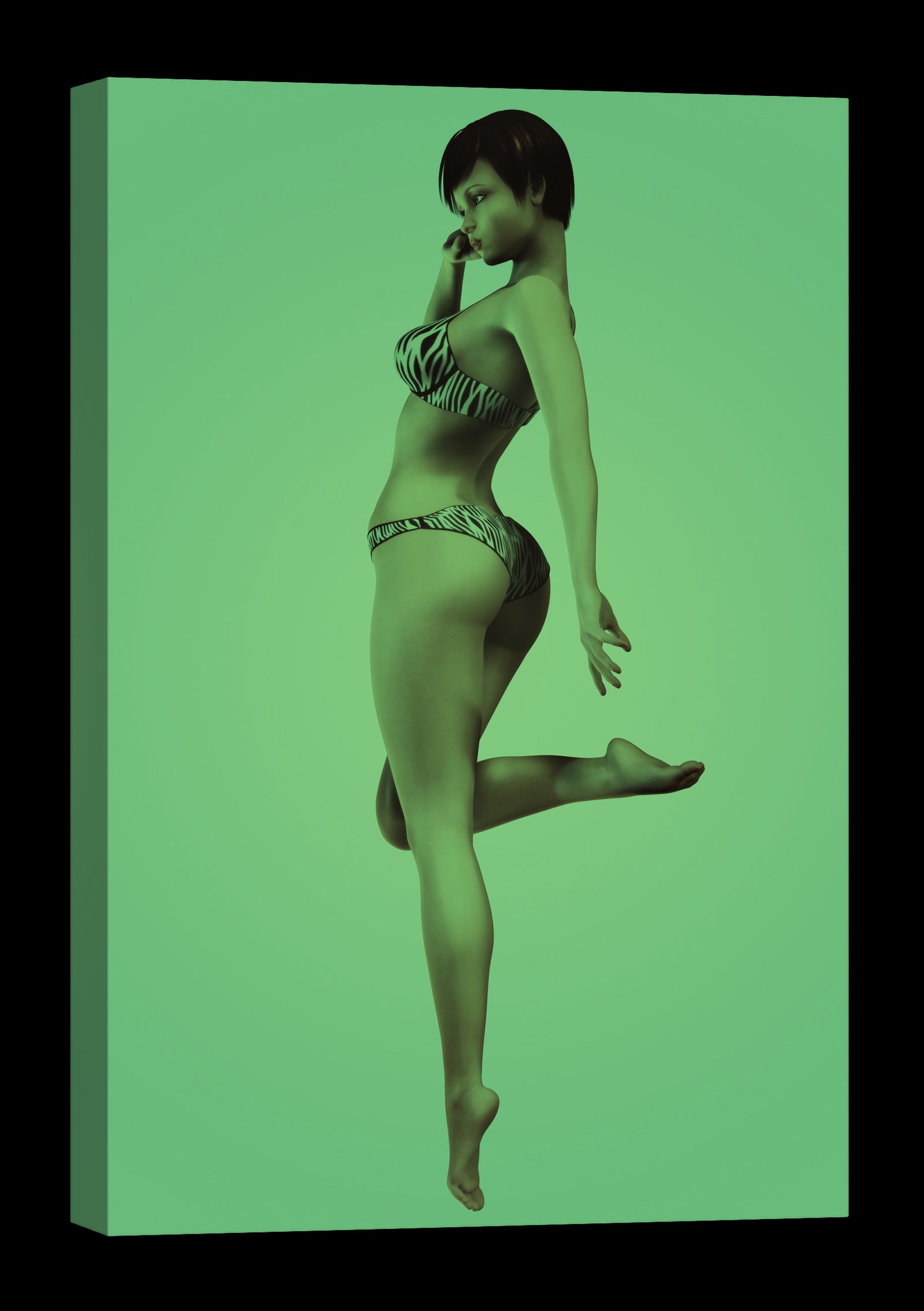 People No. 026, glowing at night