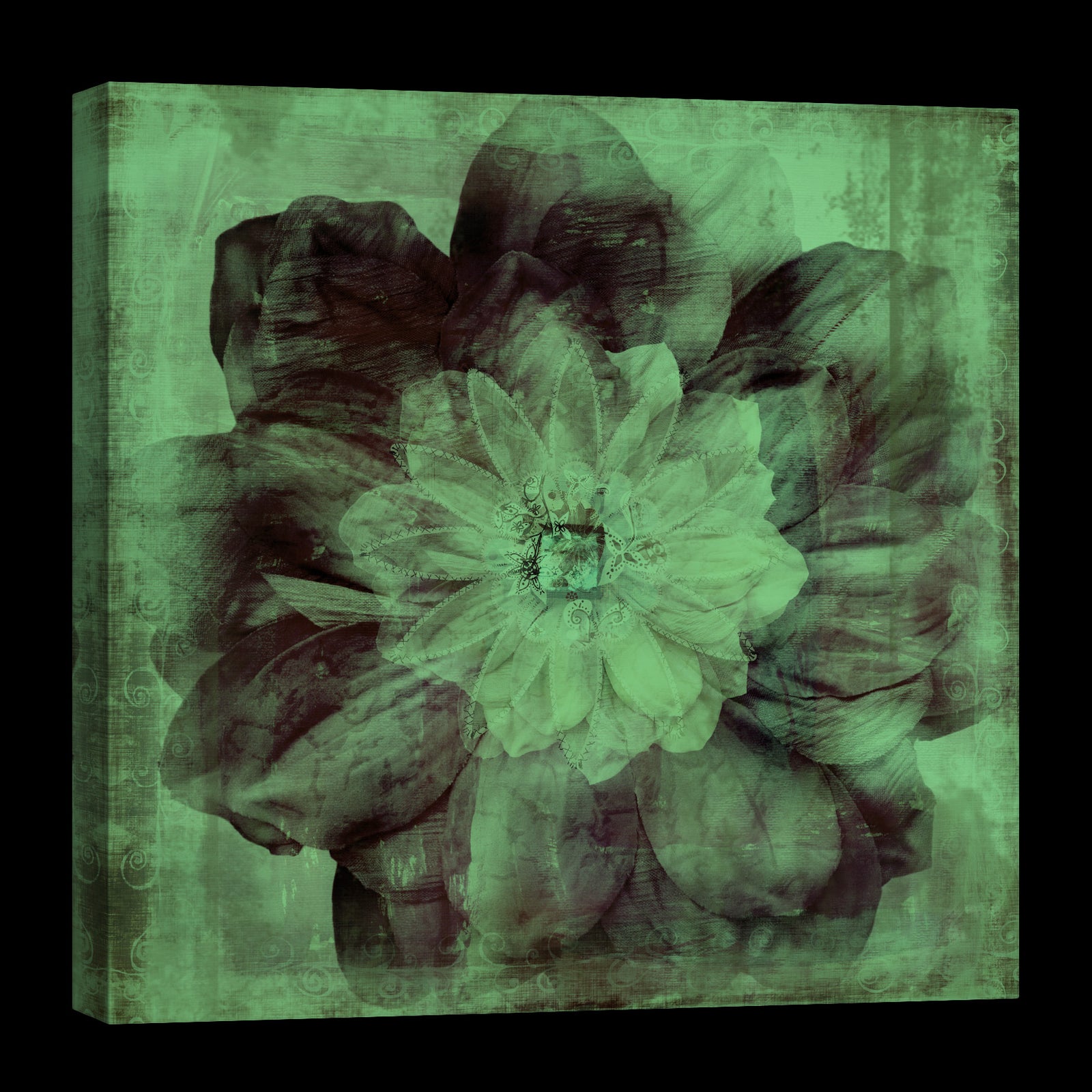 Flowers No. 014, glowing at night