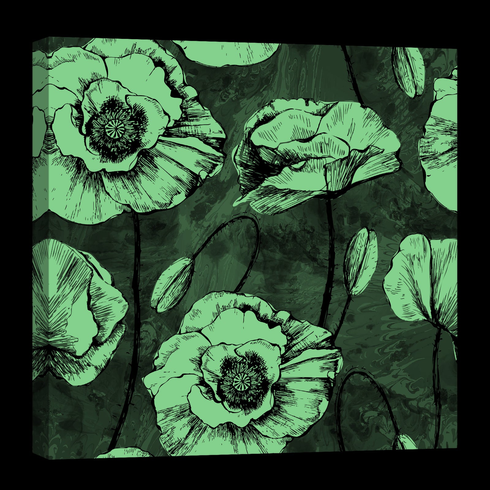 Flowers No. 049, glowing at night