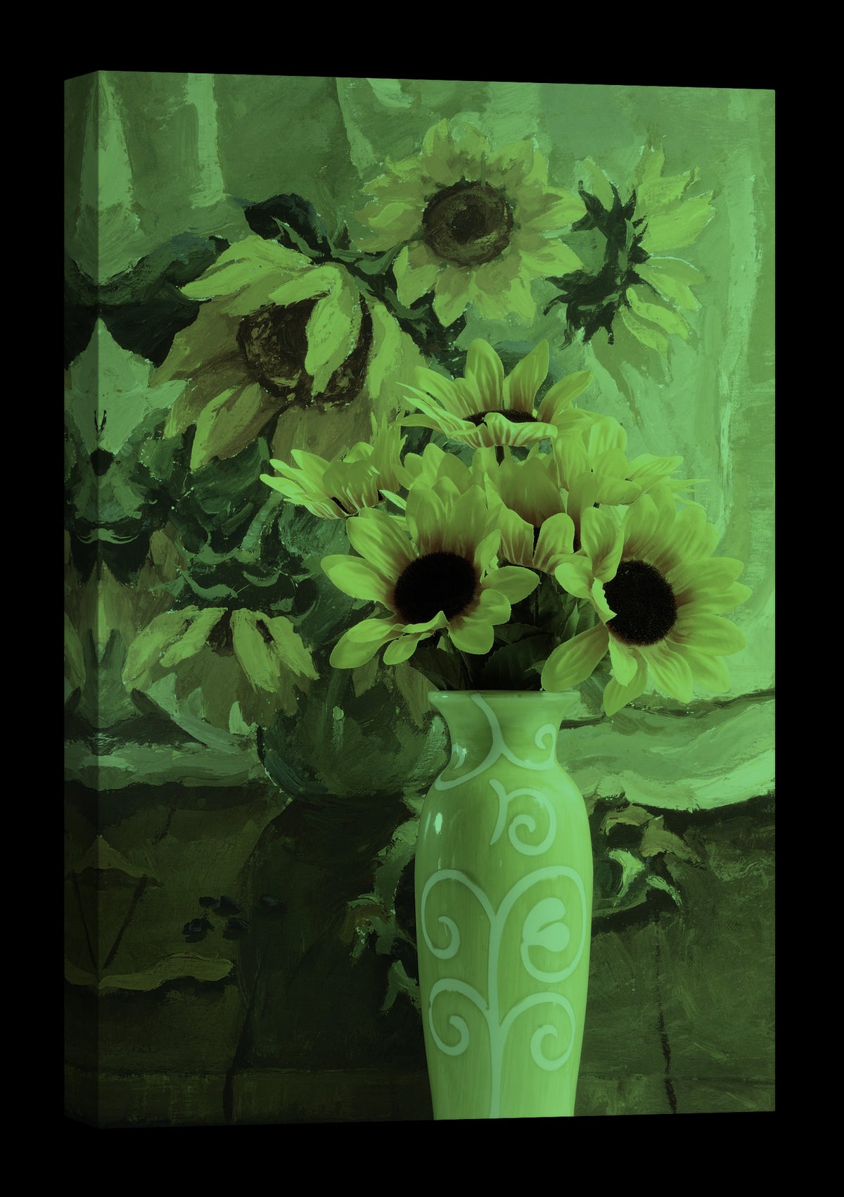 Flowers No. 080, glowing at night