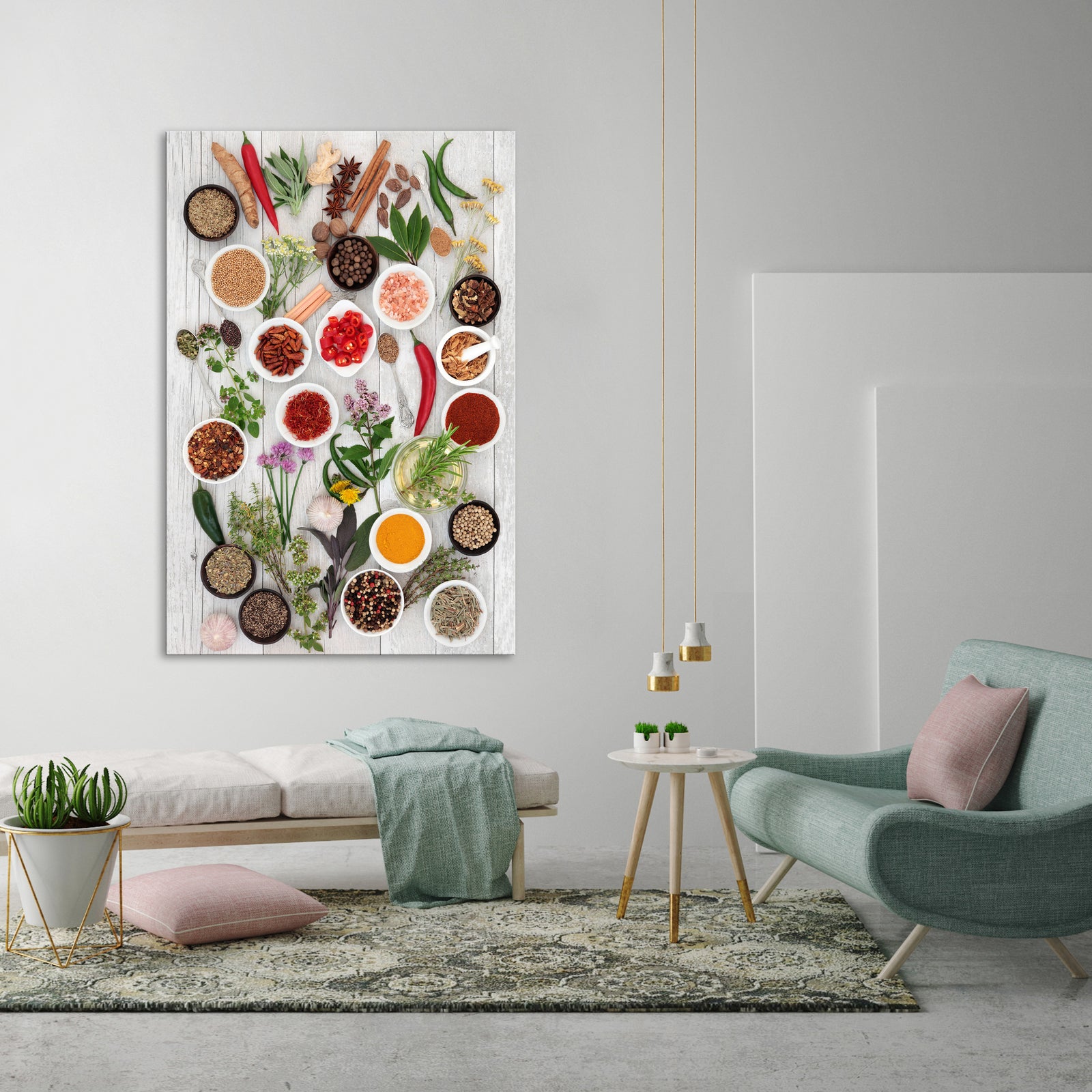 Abstract No. 011, shown framed in a room by day